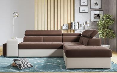 Γωνιακός καναπές – κρεβάτι Amirei + 2 σκαμπό Γωνιακός καναπές – κρεβάτι
