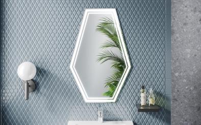 Καθρέφτης μπάνιου PVC  + LED Καθρέφτης μπάνιου PVC  + LED