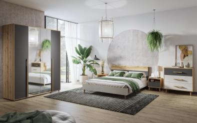 Σετ κρεβατοκάμαρας Loft Σετ κρεβατοκάμαρας 160/200