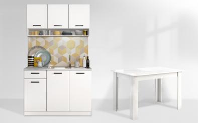Κουζίνα με πάγκο + τραπέζι Areta Colore Κουζίνα με πάγκο + τραπέζι