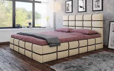 Δερμάτινο κρεβάτι Nevia για στρώμα 160/200 Δερμάτινο κρεβάτι για στρώμα 160/200