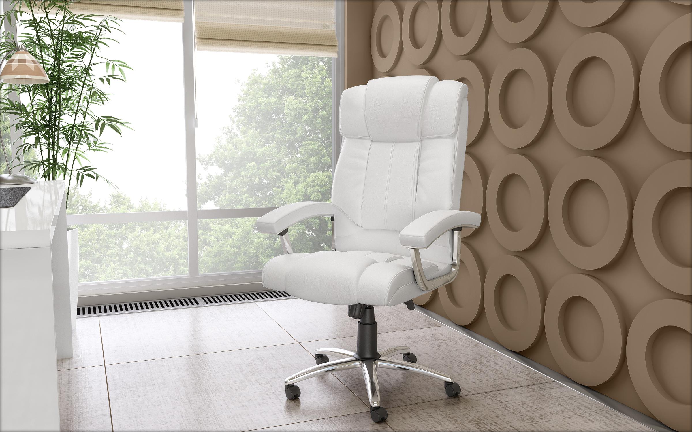 Καρέκλα γραφείου Marsilio 2, λευκή  2