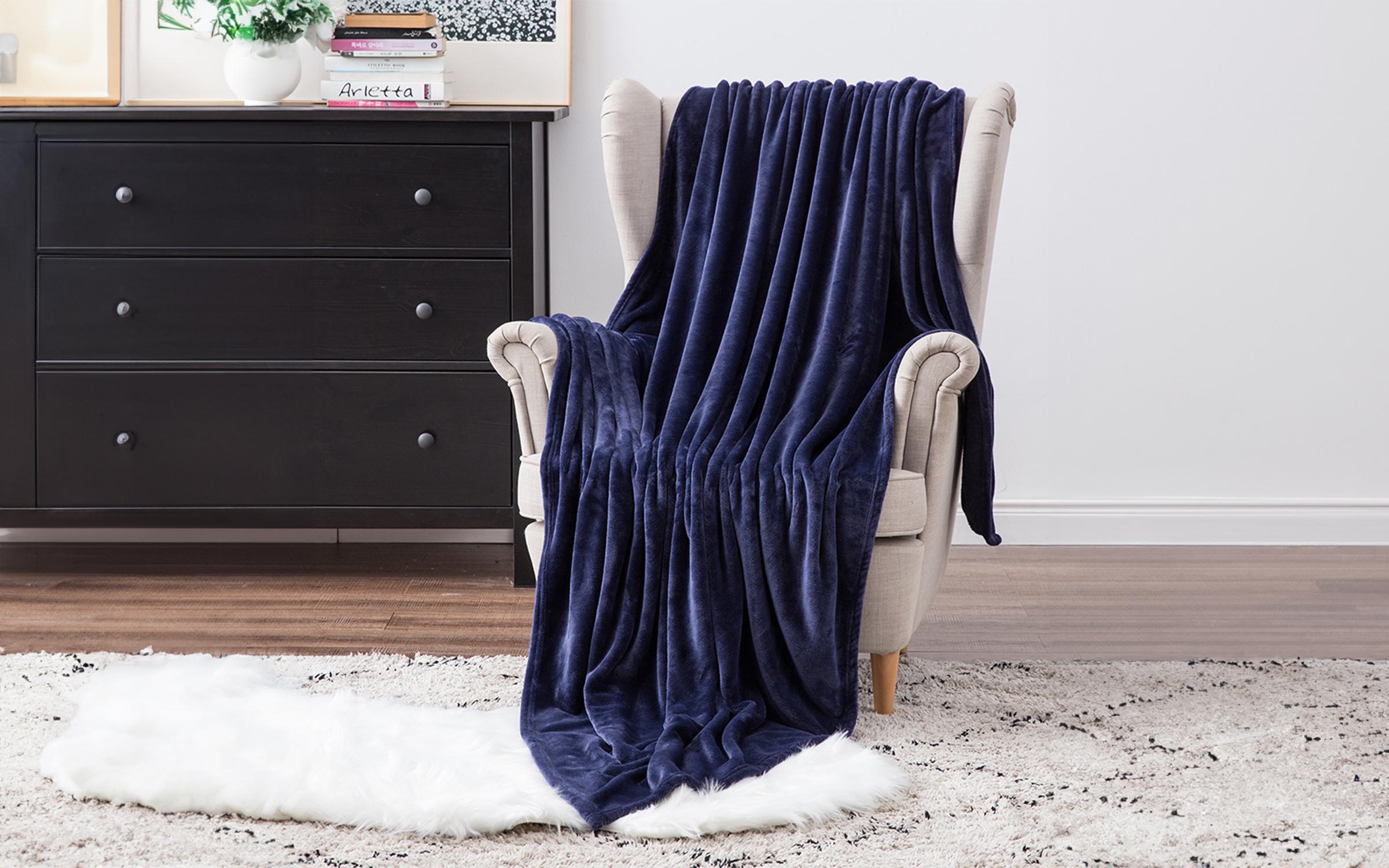 Κουβέρτα, σκούρο μπλε, 200/230 cm  1