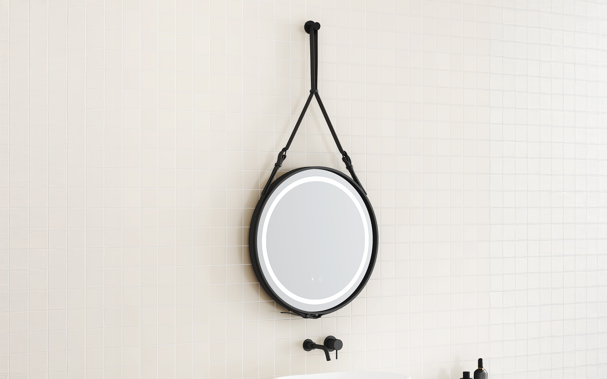 1398MB-100 Καθρέφτης  μπάνιου με LED, 100/100 cm  2