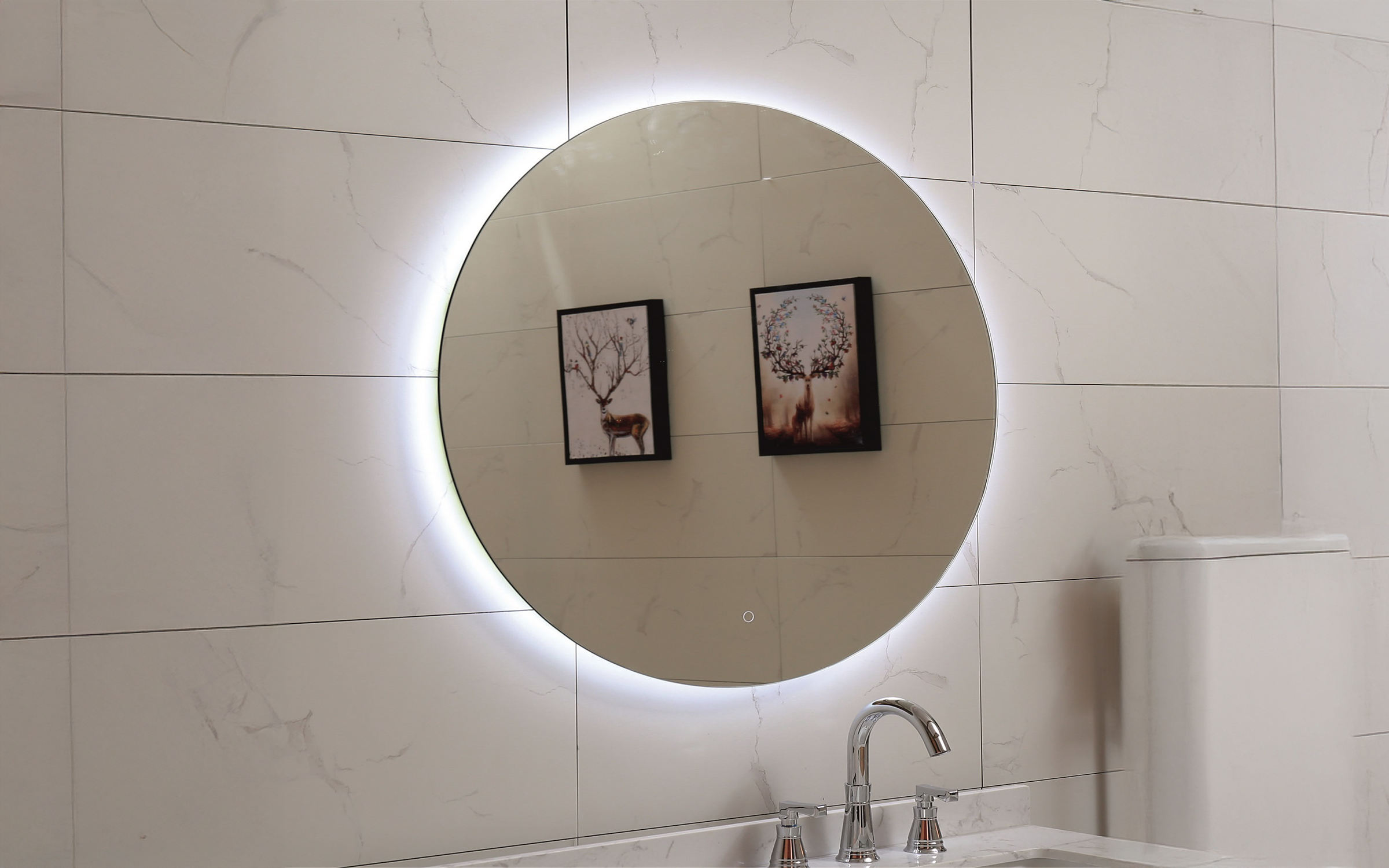ICL 1495 Καθρέφτης  μπάνιου με LED, 100/100 cm  1