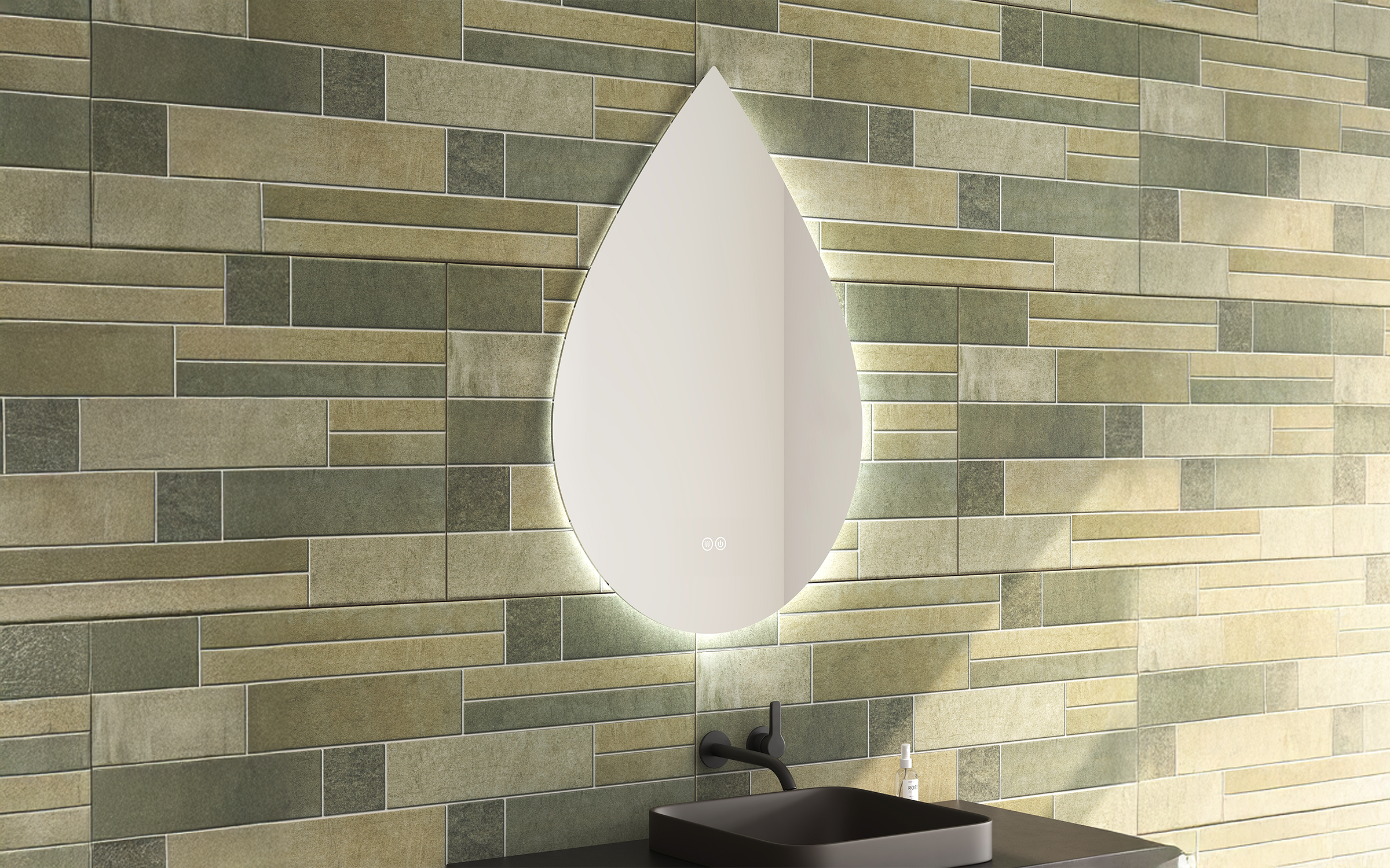 1949 Καθρέφτης  μπάνιου με LED, 60/90 cm  2