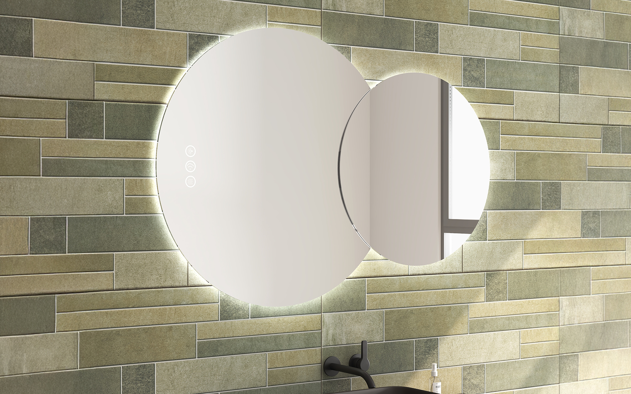 1954 Καθρέφτης  μπάνιου με LED, 120/80 cm  2