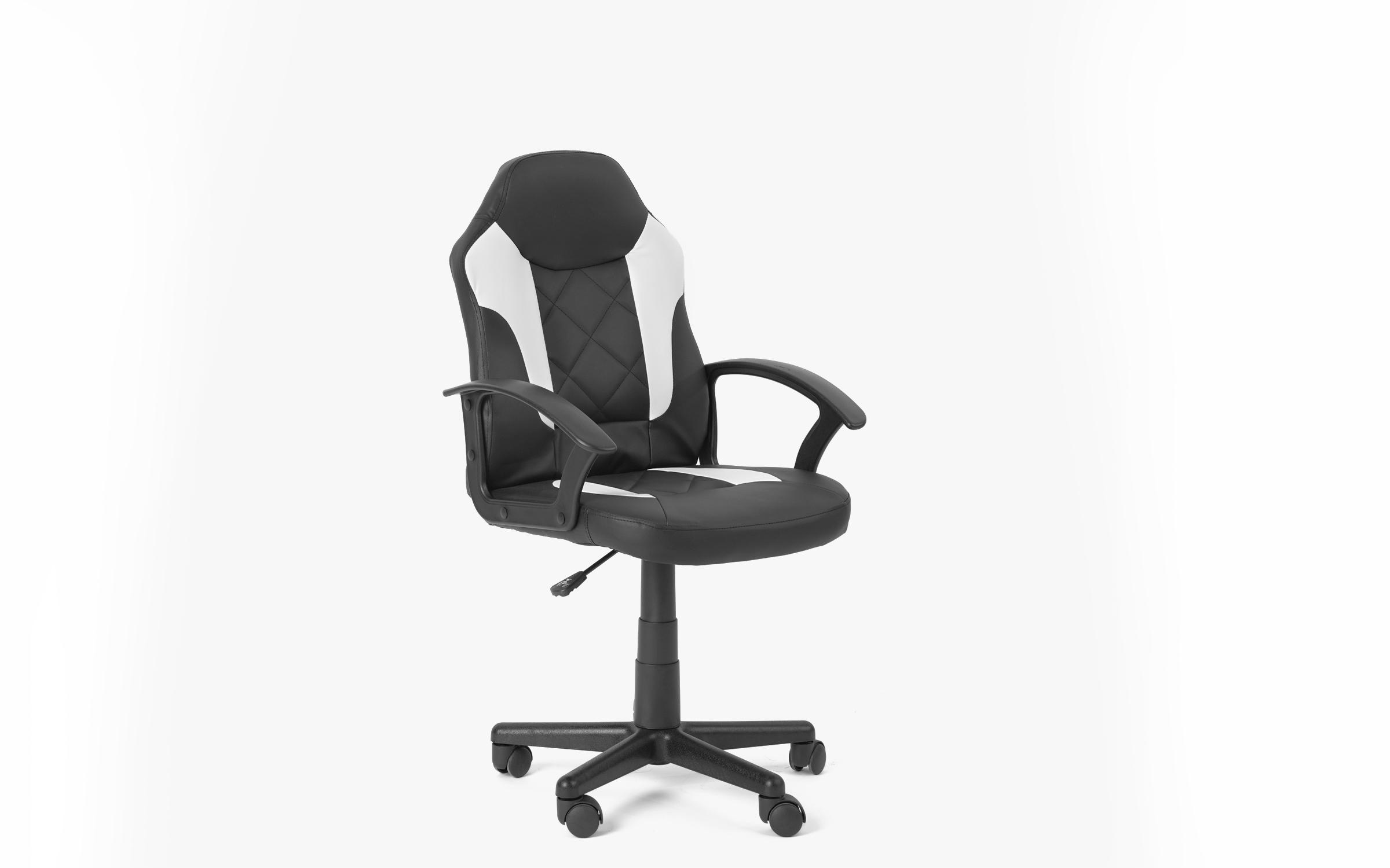 Παιδική καρέκλα γραφείου Olean, λευκό + μαύρο  1