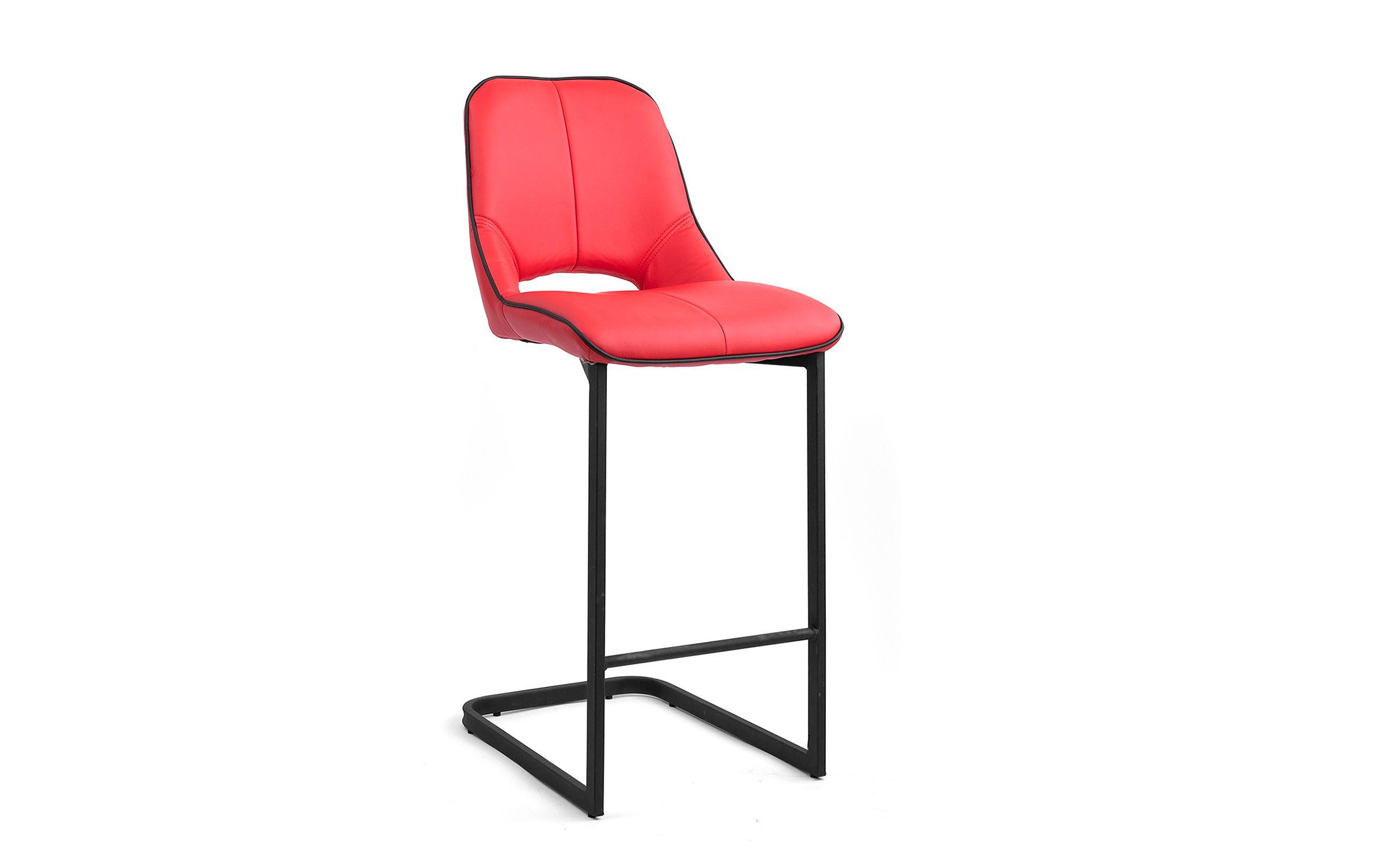 Καρέκλα μπαρ Holis, κόκκινο  2