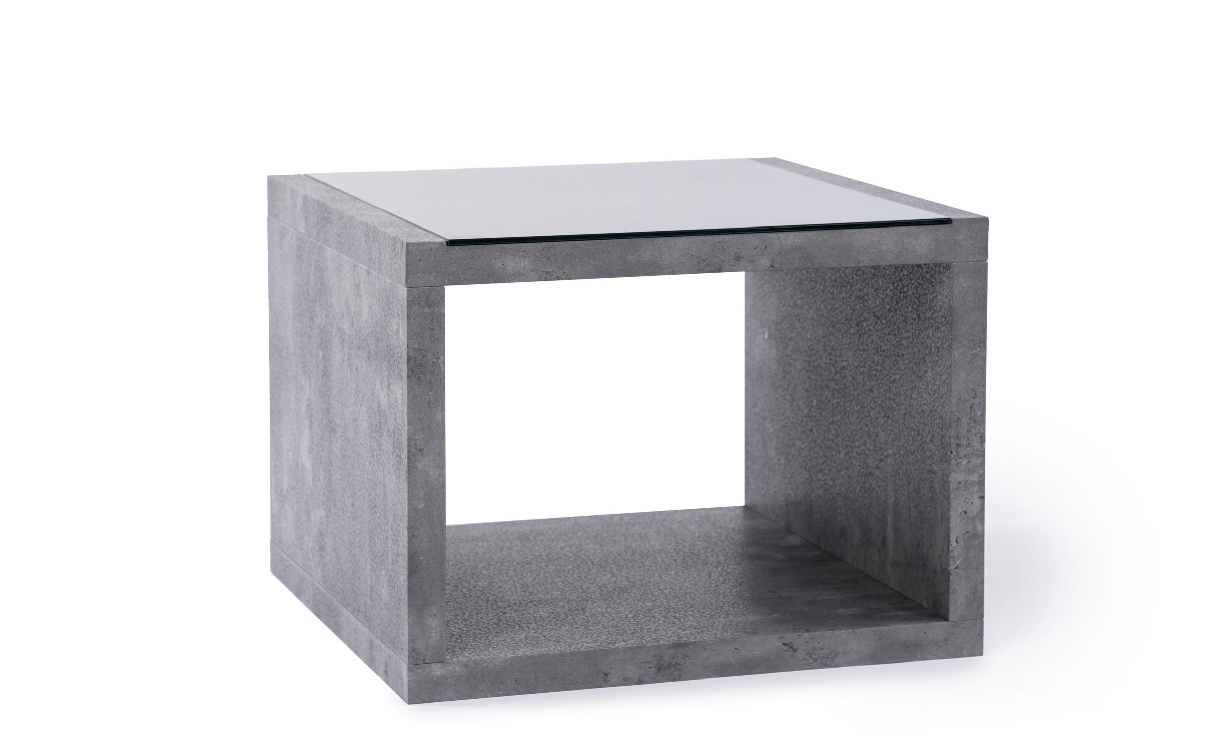 Τραπεζάκι σαλονιού Kadira, beton + μαύρο  1