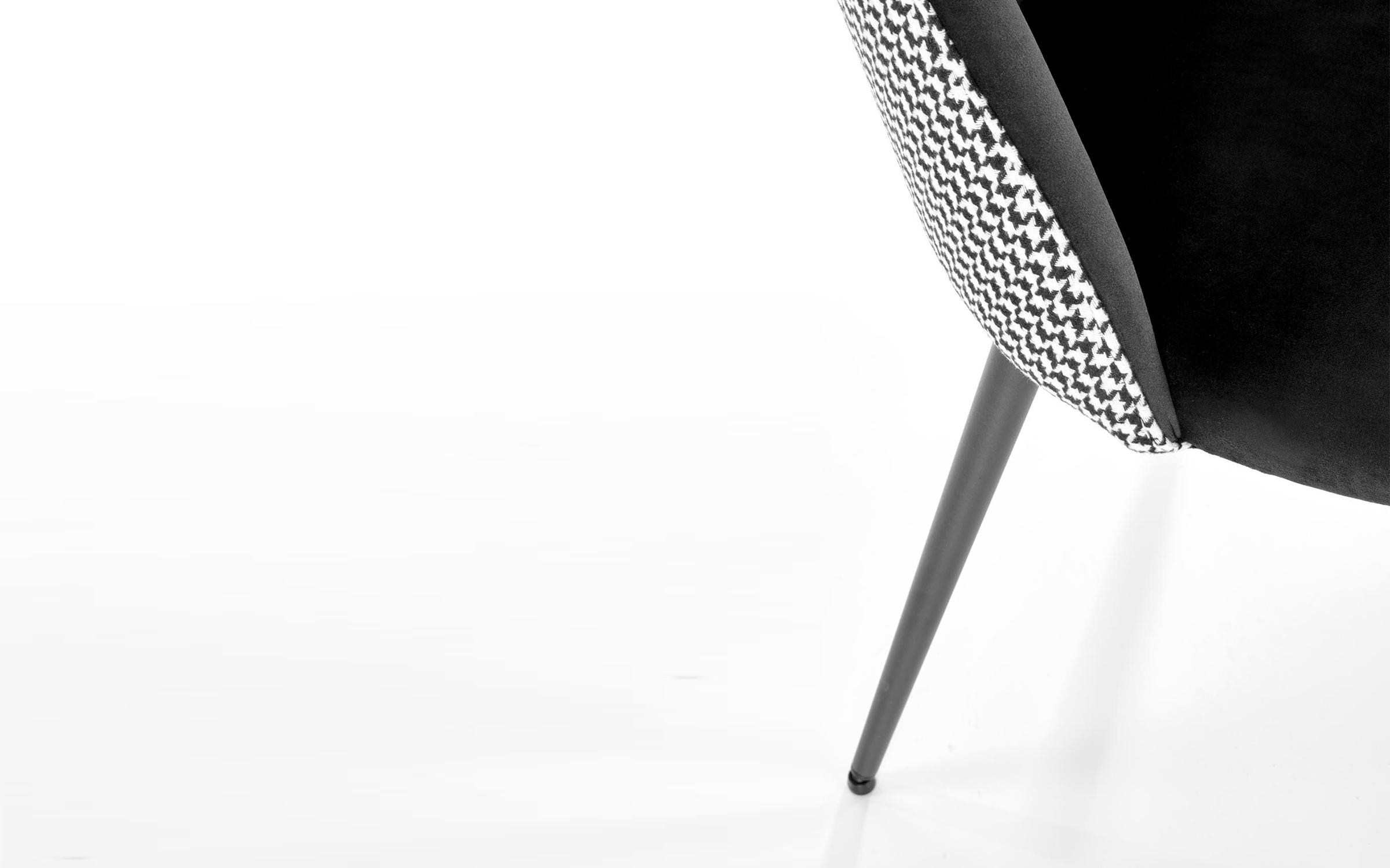 Καρέκλα Ksiron, μαύρο + λευκό  7
