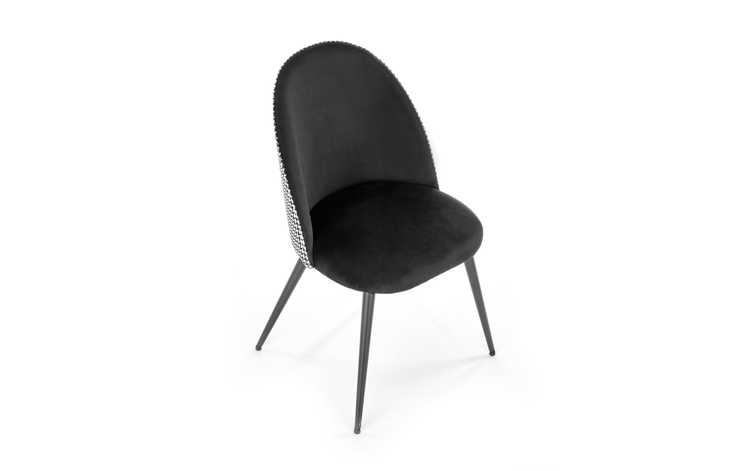 Καρέκλα Ksiron, μαύρο + λευκό  3