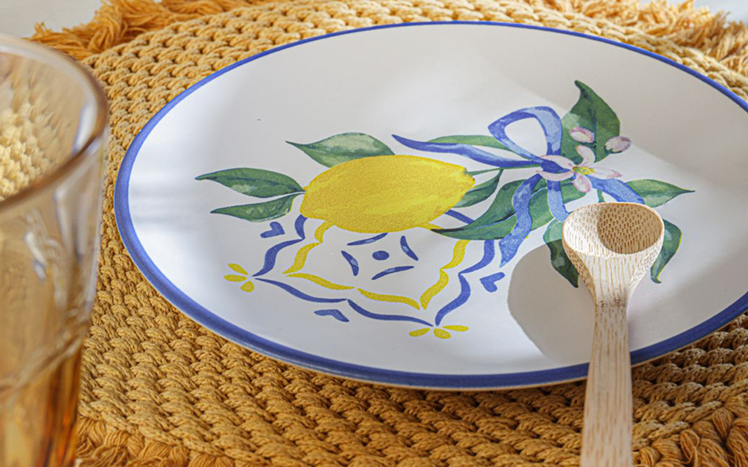 Πιάτα επιδόρπιου 4 τεμ. Tuscan Summer, πολύχρωμο  3