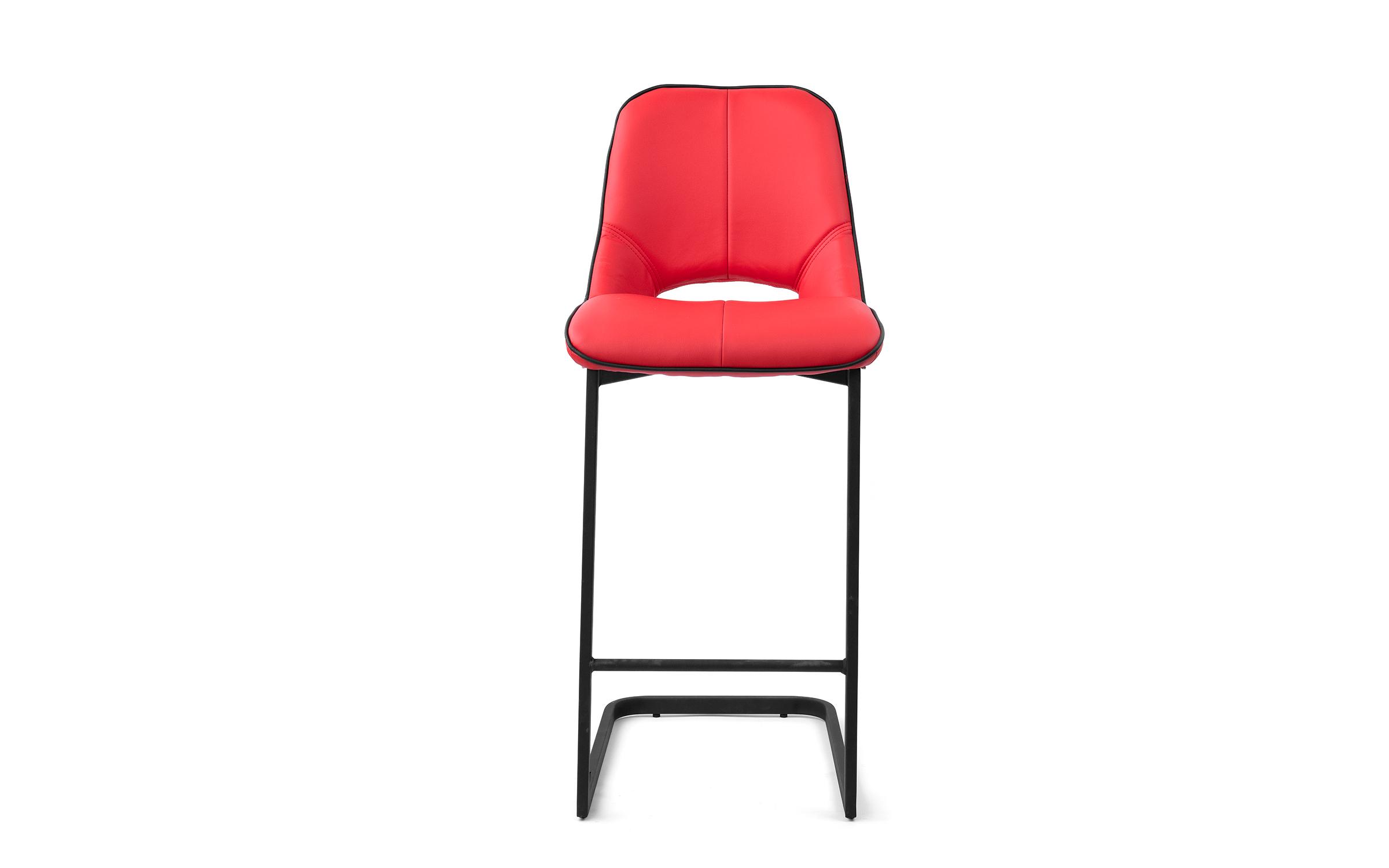 Καρέκλα μπαρ Holis, κόκκινο  3