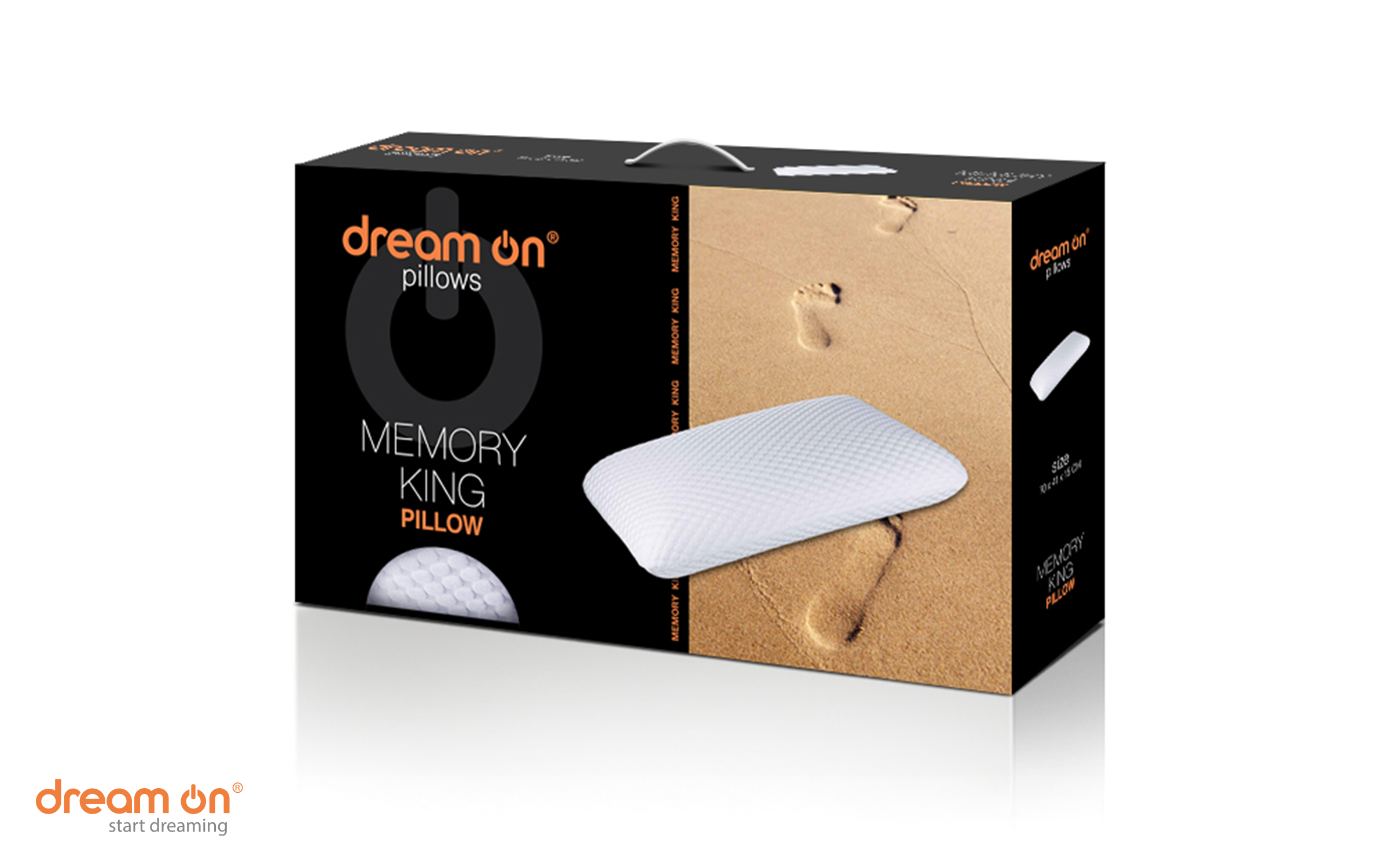 Σετ 2 μαξιλάρια 70/41 Memory King, λευκό  5