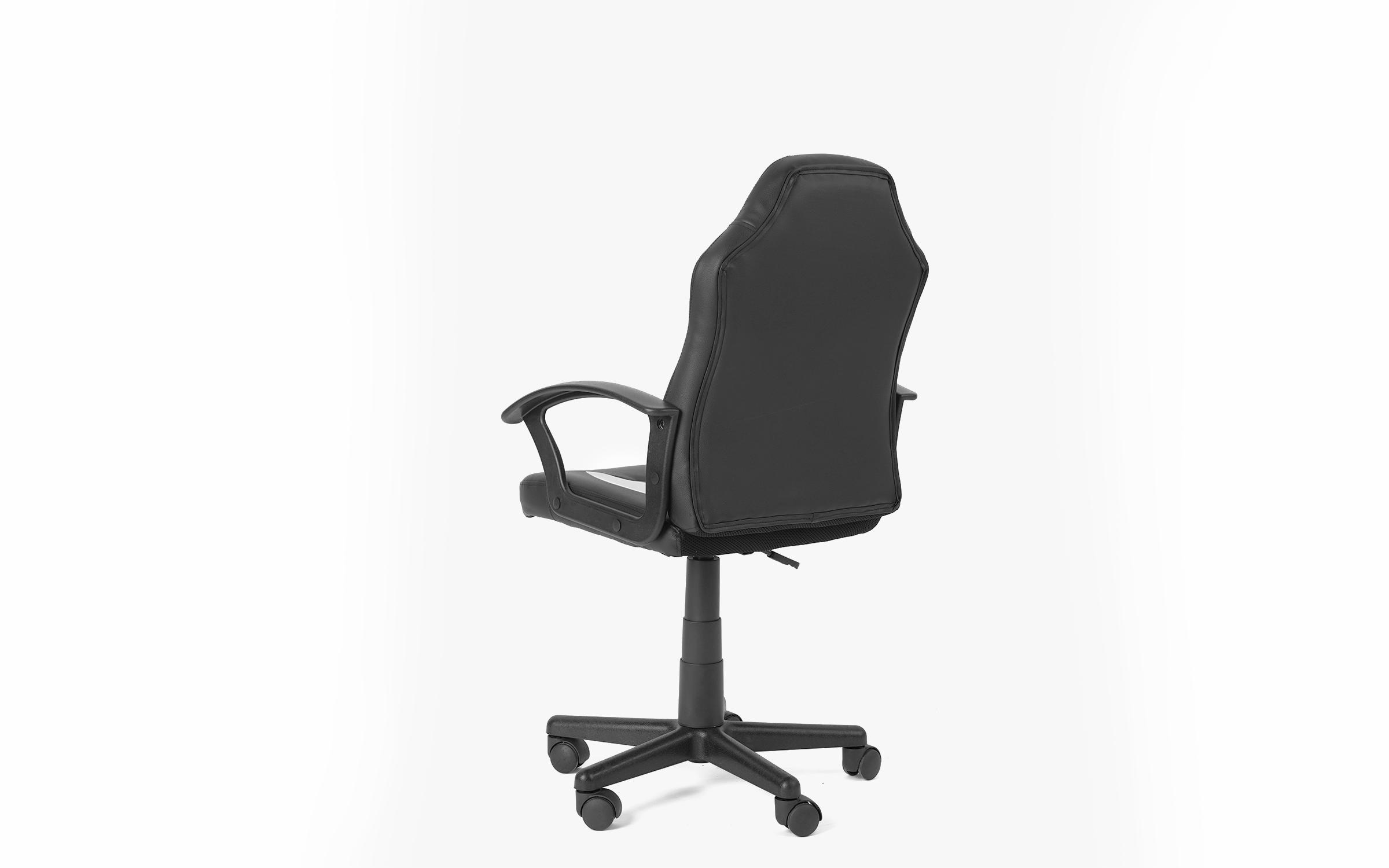 Παιδική καρέκλα γραφείου Olean, λευκό + μαύρο  4