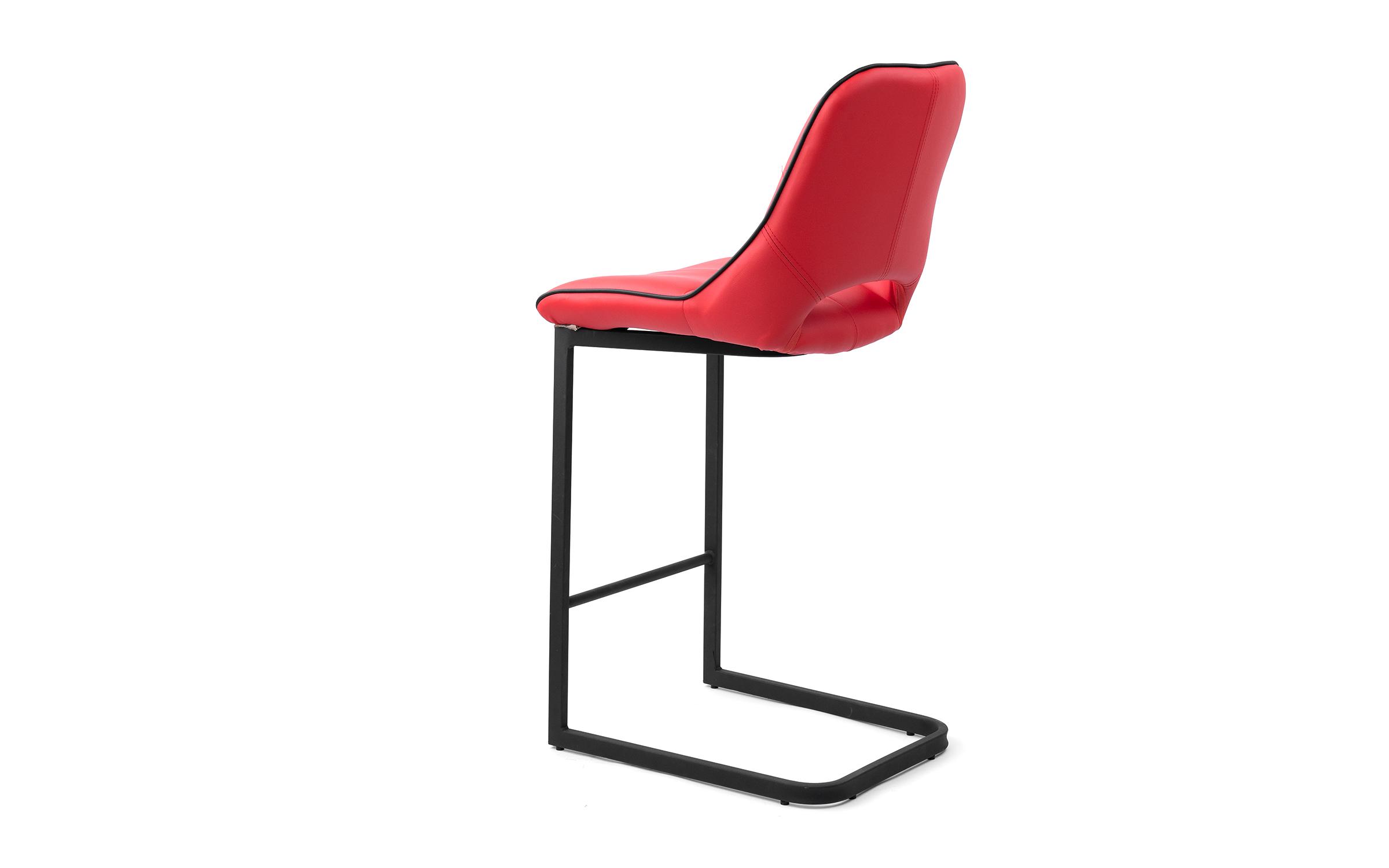 Καρέκλα μπαρ Holis, κόκκινο  5