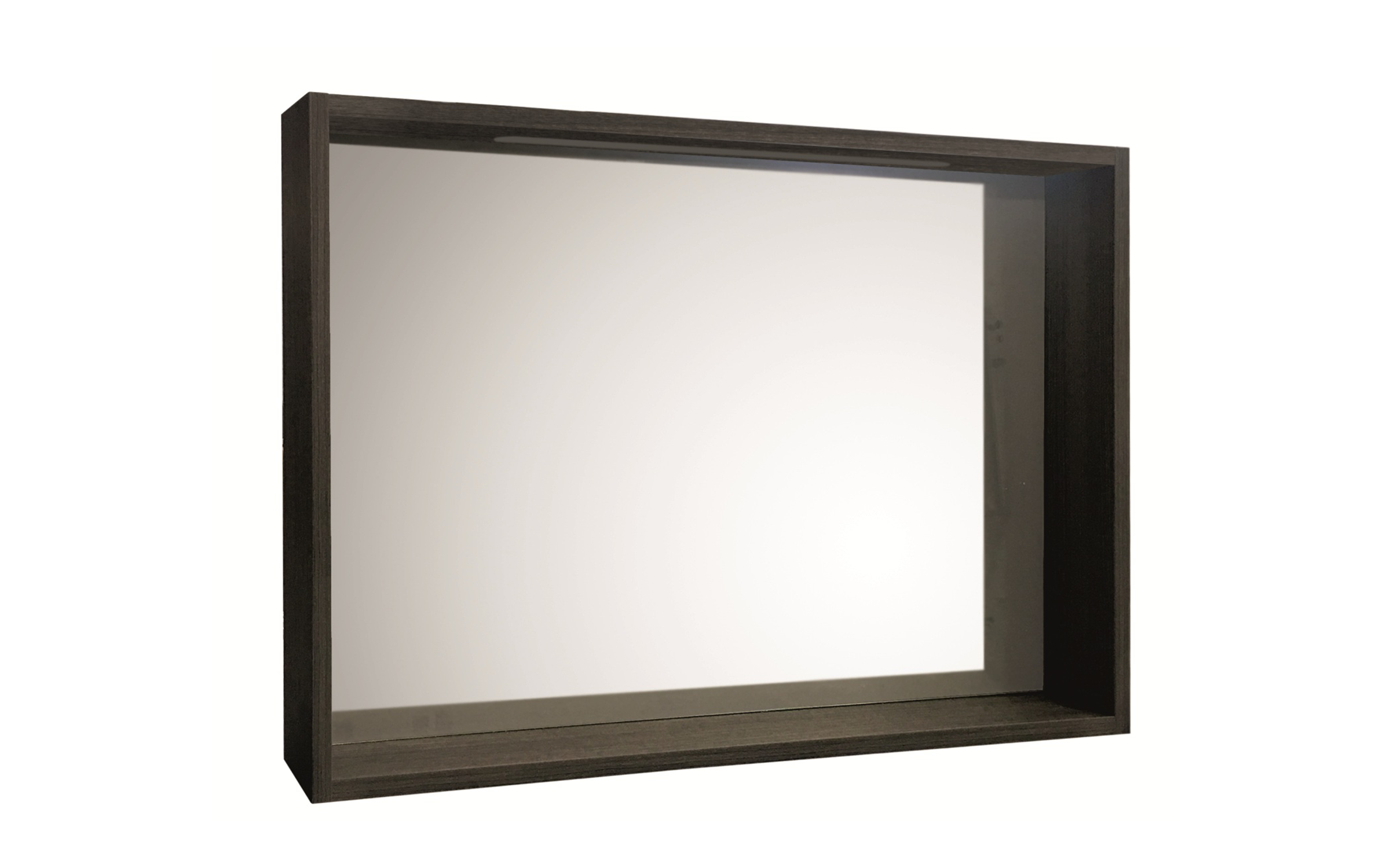 Καθρέφτης μπάνιου με ράφι και φωτισμό LED ICMC 6012-90 ICMC6012-90, σκούρο καφέ  1