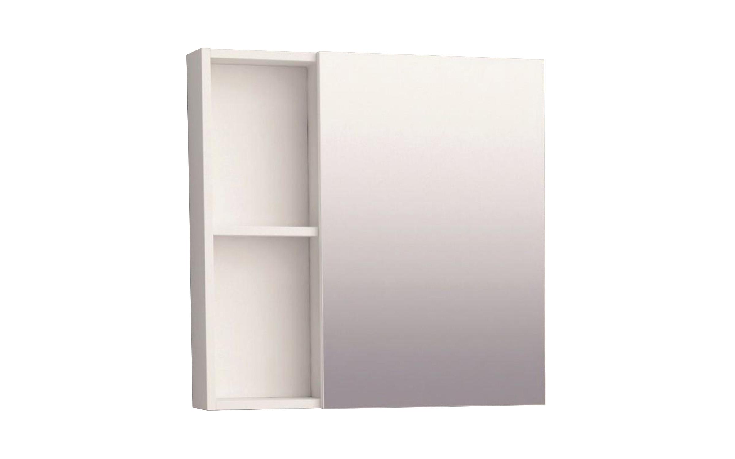 Ντουλάπι μπάνιου με καθρέφτη PVC, λευκό  1