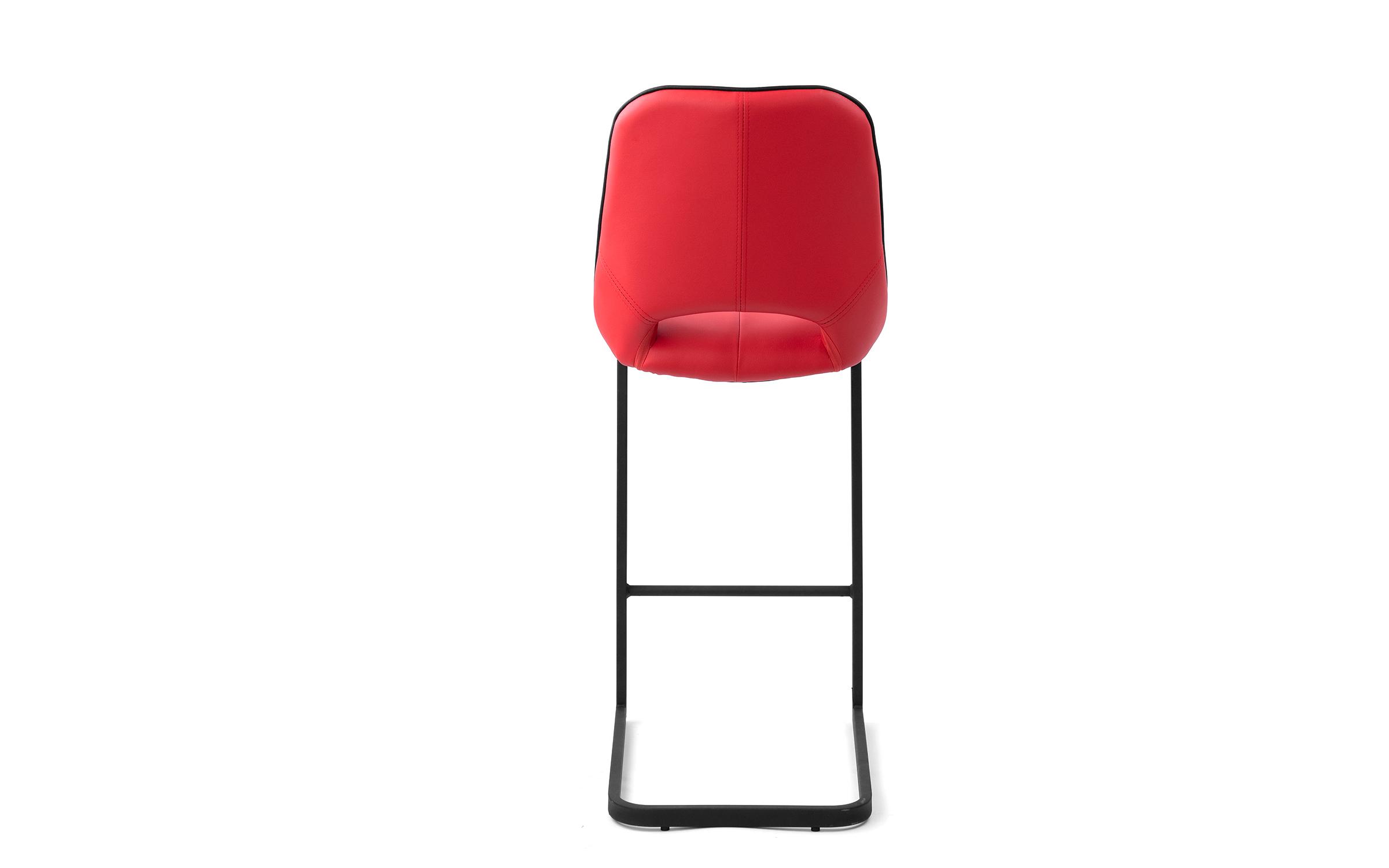 Καρέκλα μπαρ Holis, κόκκινο  6