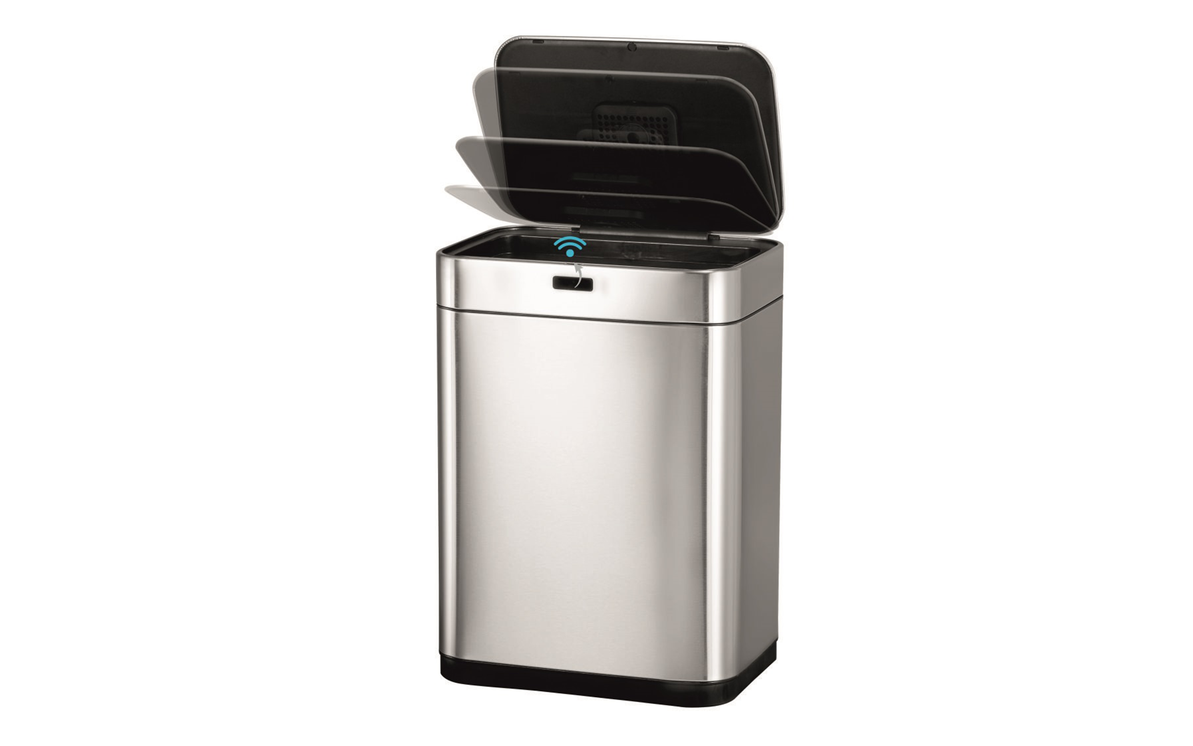 Καλάθι με φωτοκύτταρο 60 l ICSA 8174PVD, χρώμιο  2
