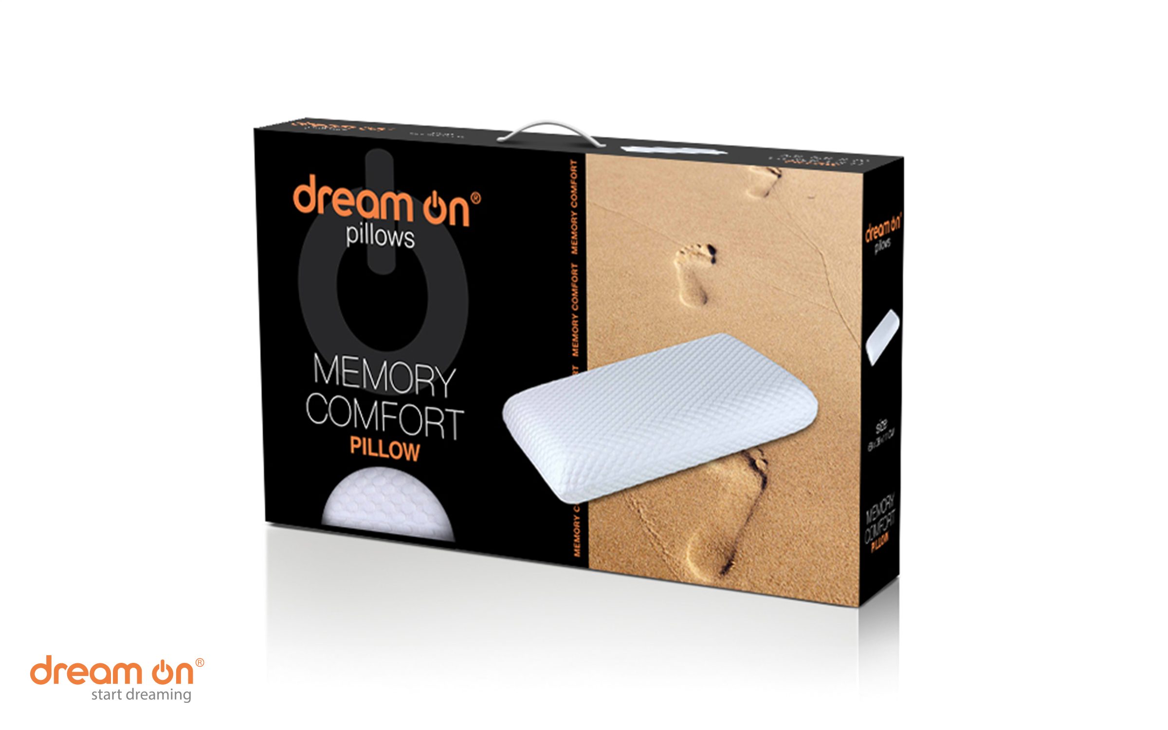 Σετ 2 μαξιλάρια 68/40 Memory Comfort, λευκό  5