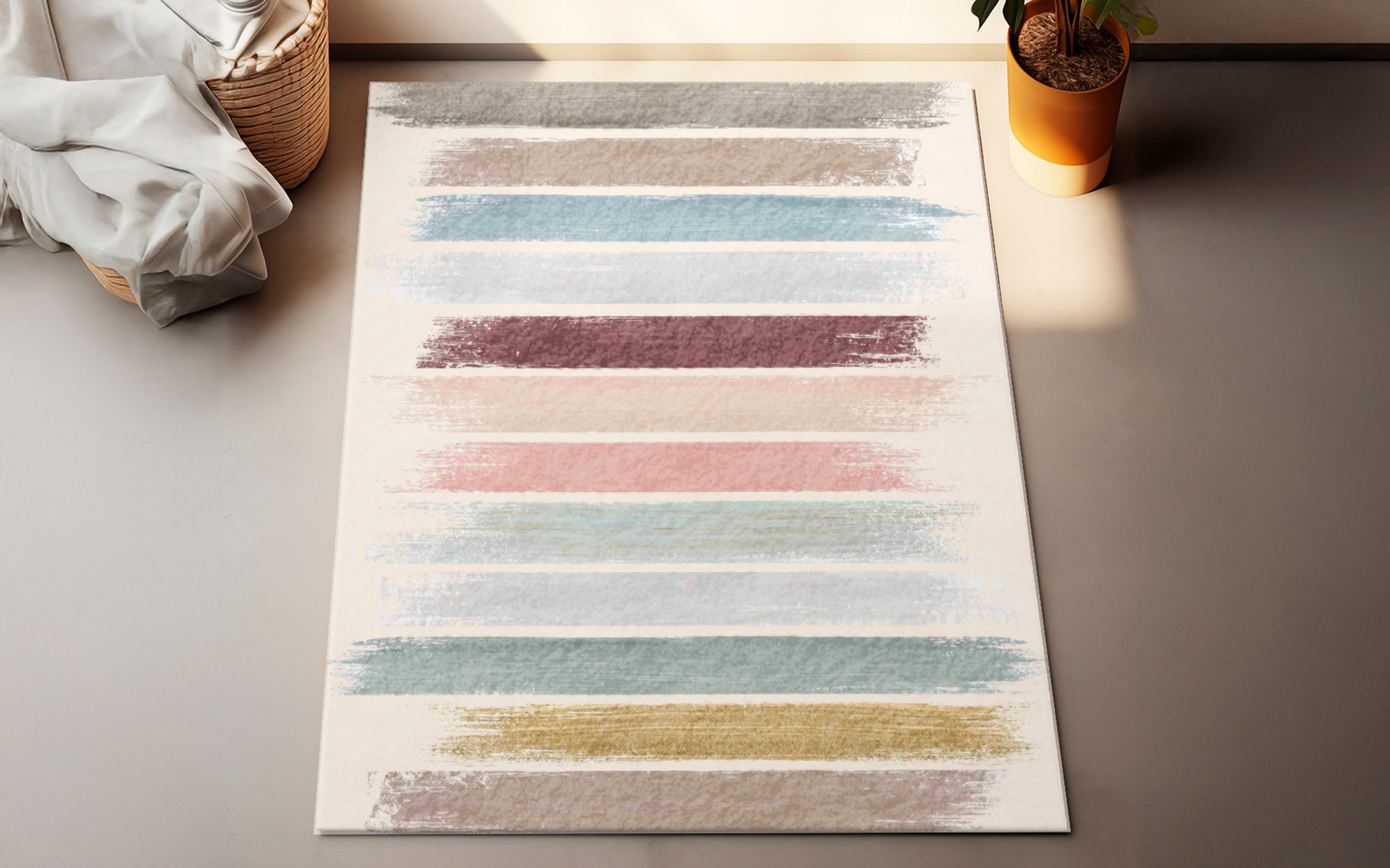 Χαλί 160/230 εκ. Strokes, πολύχρωμο  2