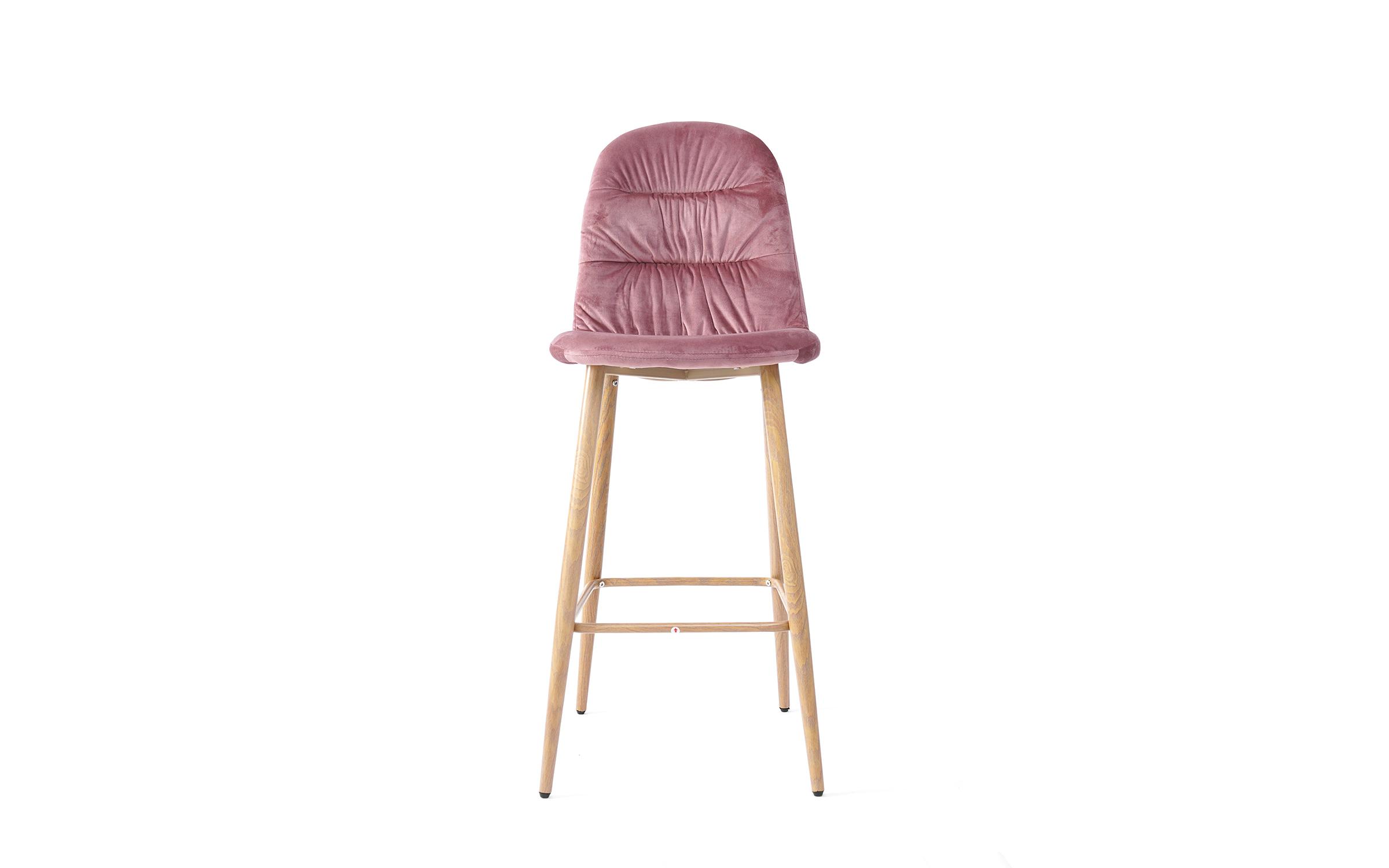 Καρέκλα μπαρ Divel, ροζ  3