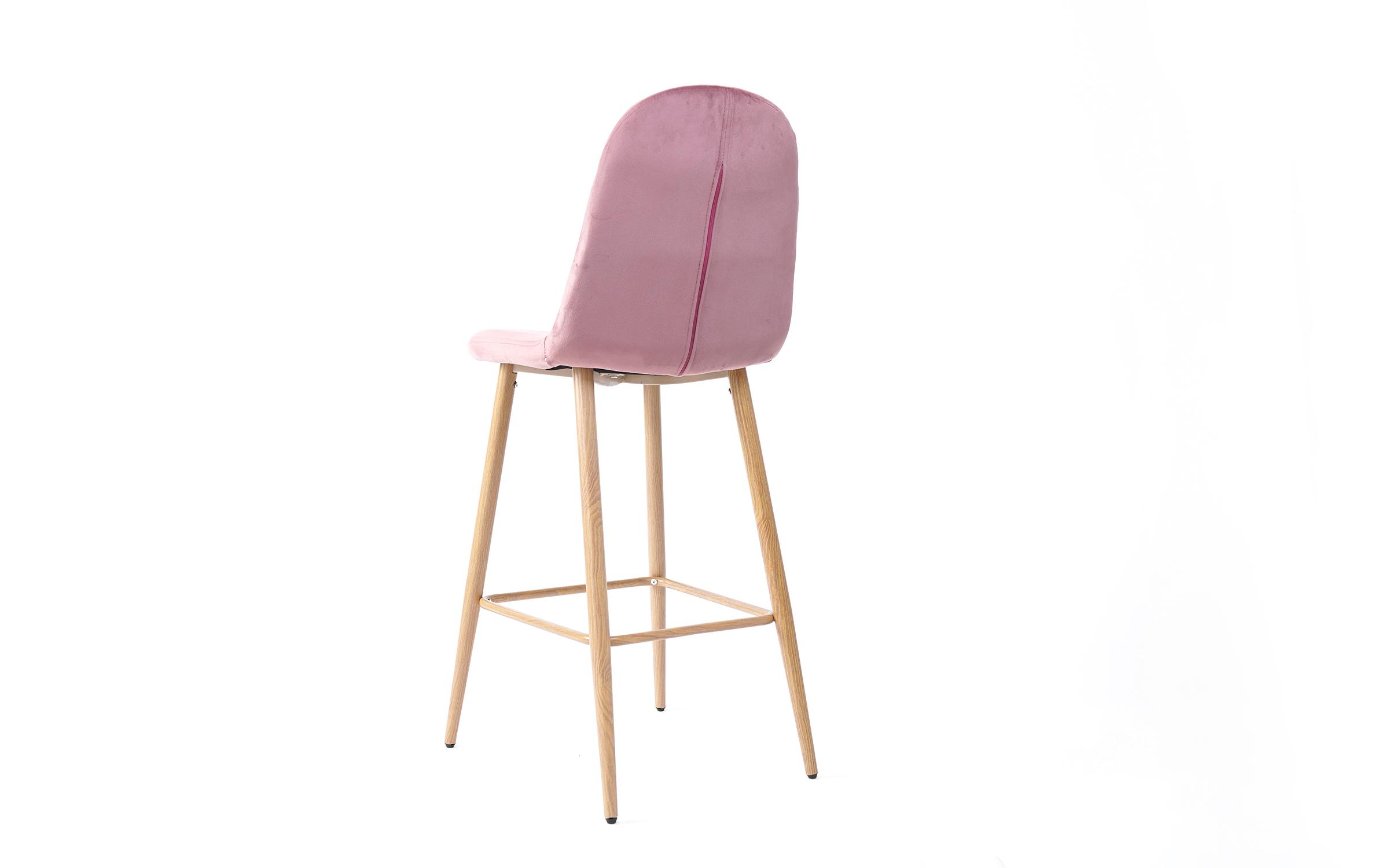 Καρέκλα μπαρ Divel, ροζ  4