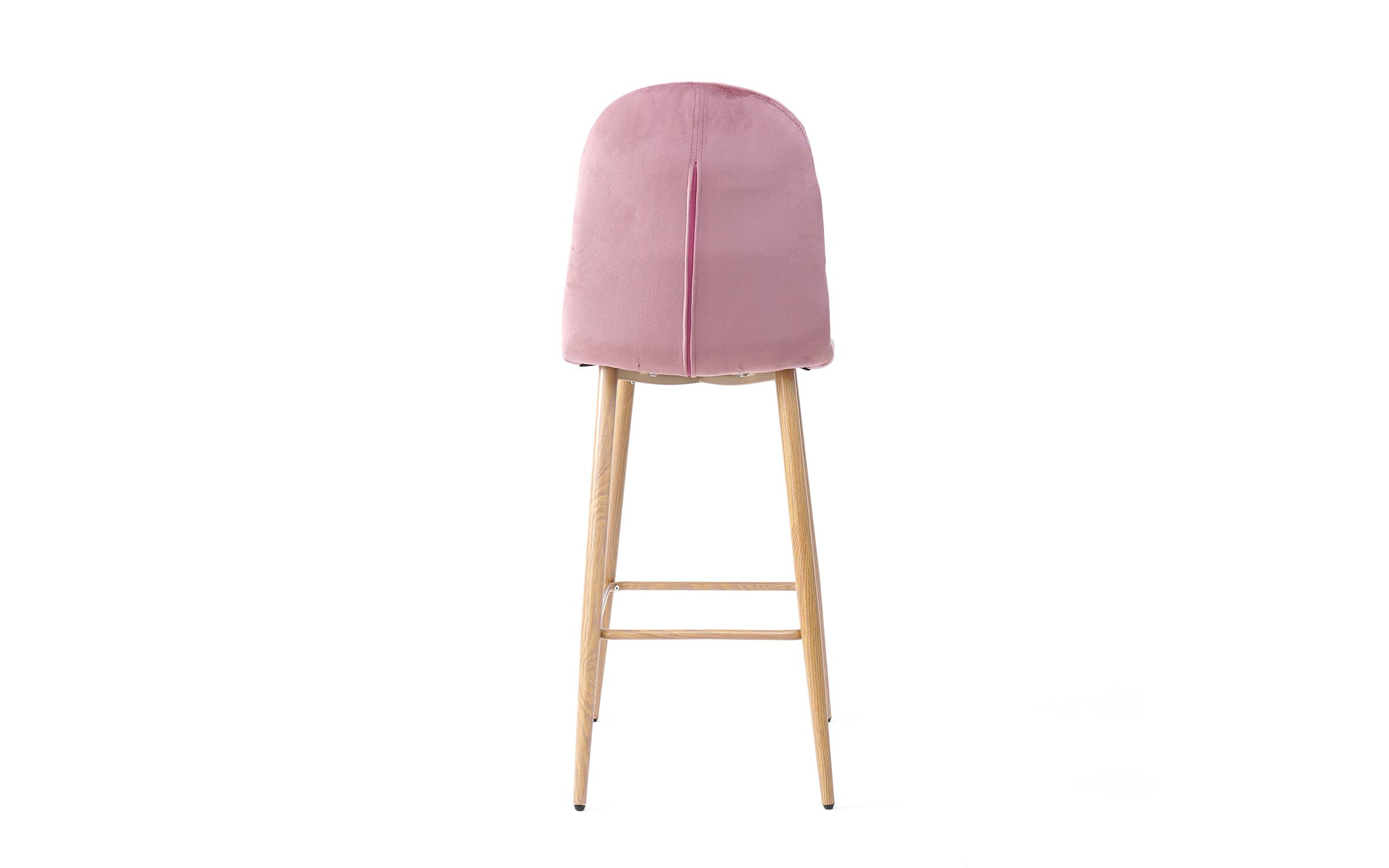 Καρέκλα μπαρ Divel, ροζ  5