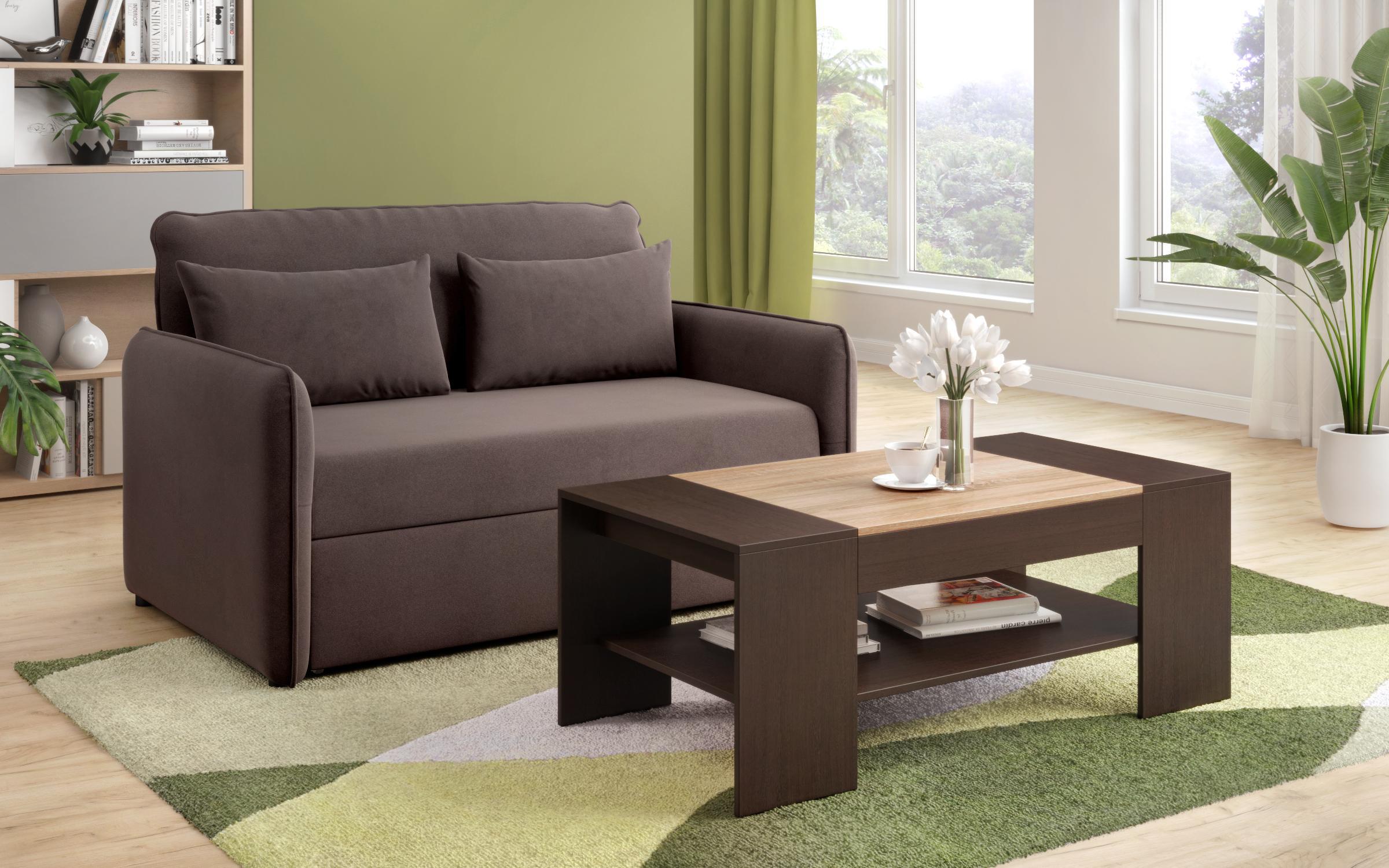 Τραπεζάκι σαλονιού Sima, wenge + δρυς sonoma  3