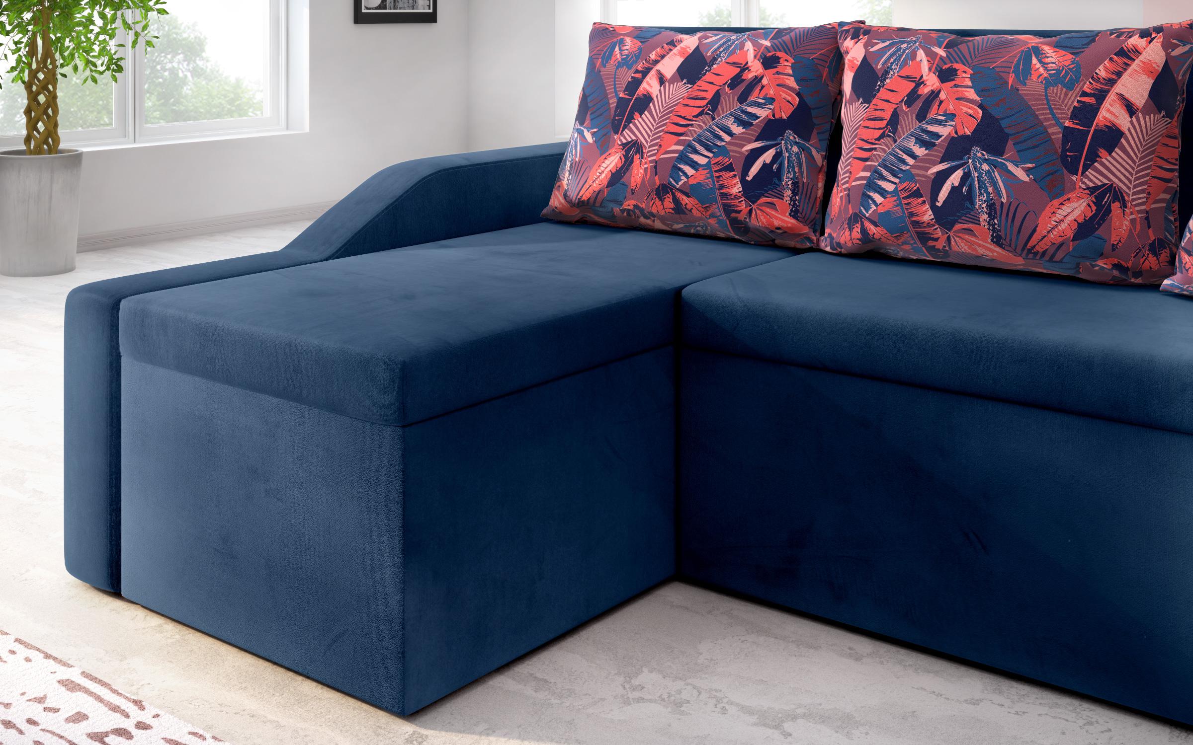 Γωνιακός καναπές κουζίνας Adison S, μπλε  5