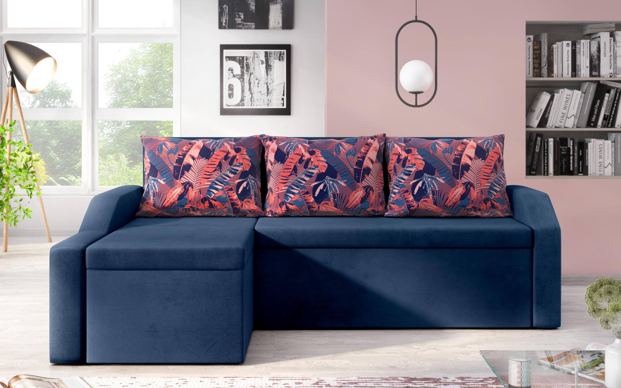 Γωνιακός καναπές κουζίνας Adison S, μπλε  1