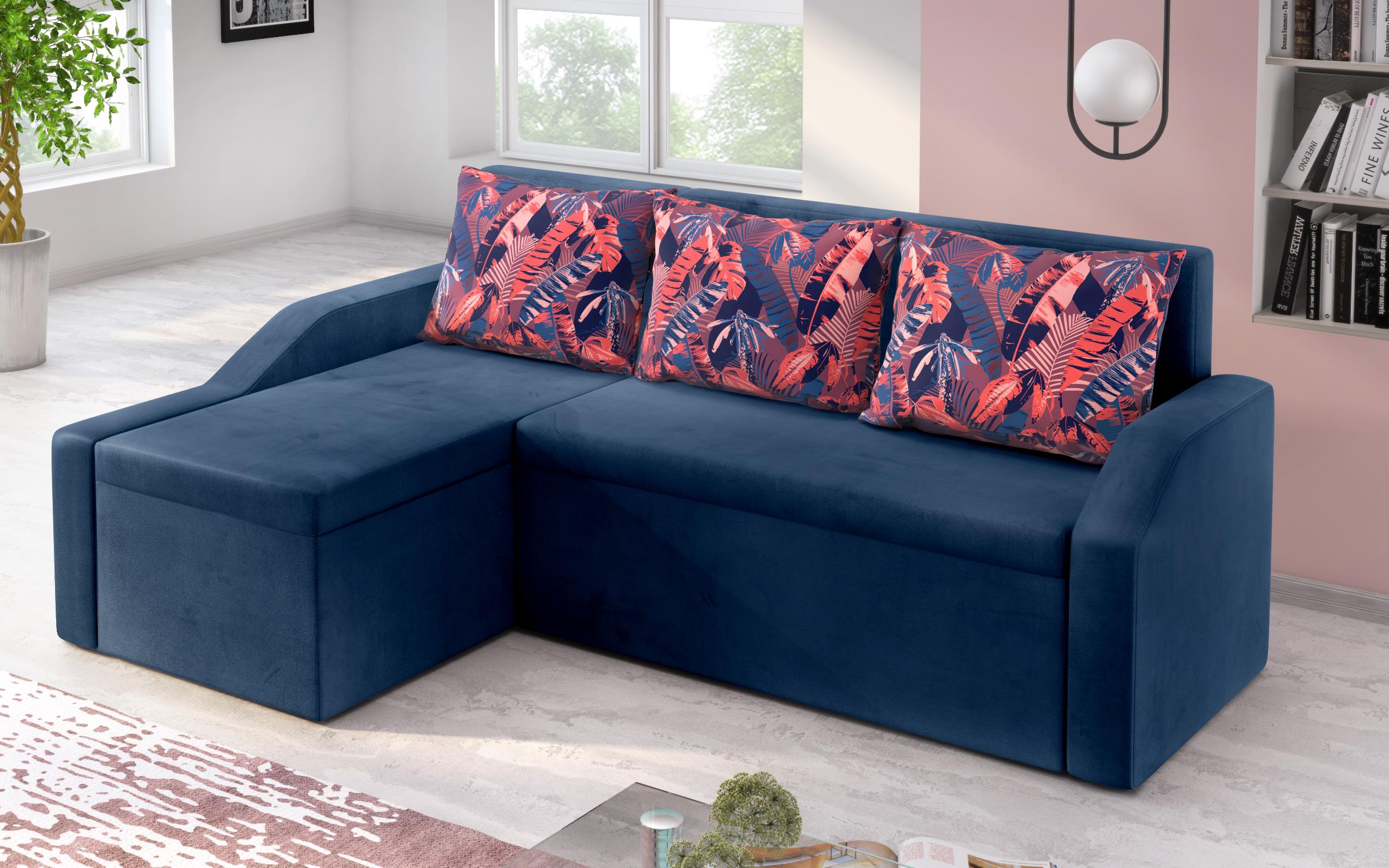 Γωνιακός καναπές κουζίνας Adison S, μπλε  4