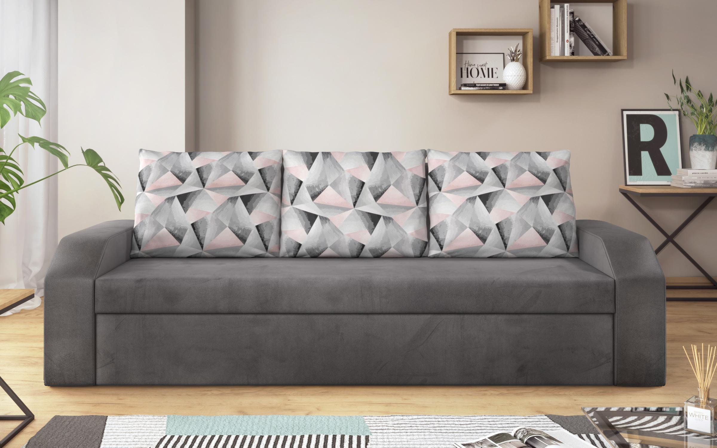 Καναπές - κρεβάτι  Adison XS, γκρί  1