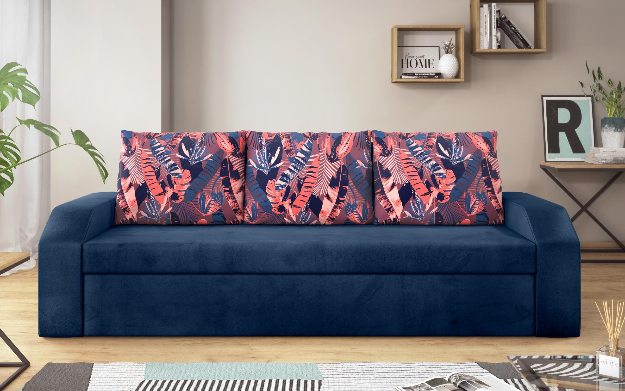 Καναπές - κρεβάτι Adison XS, μπλε  1