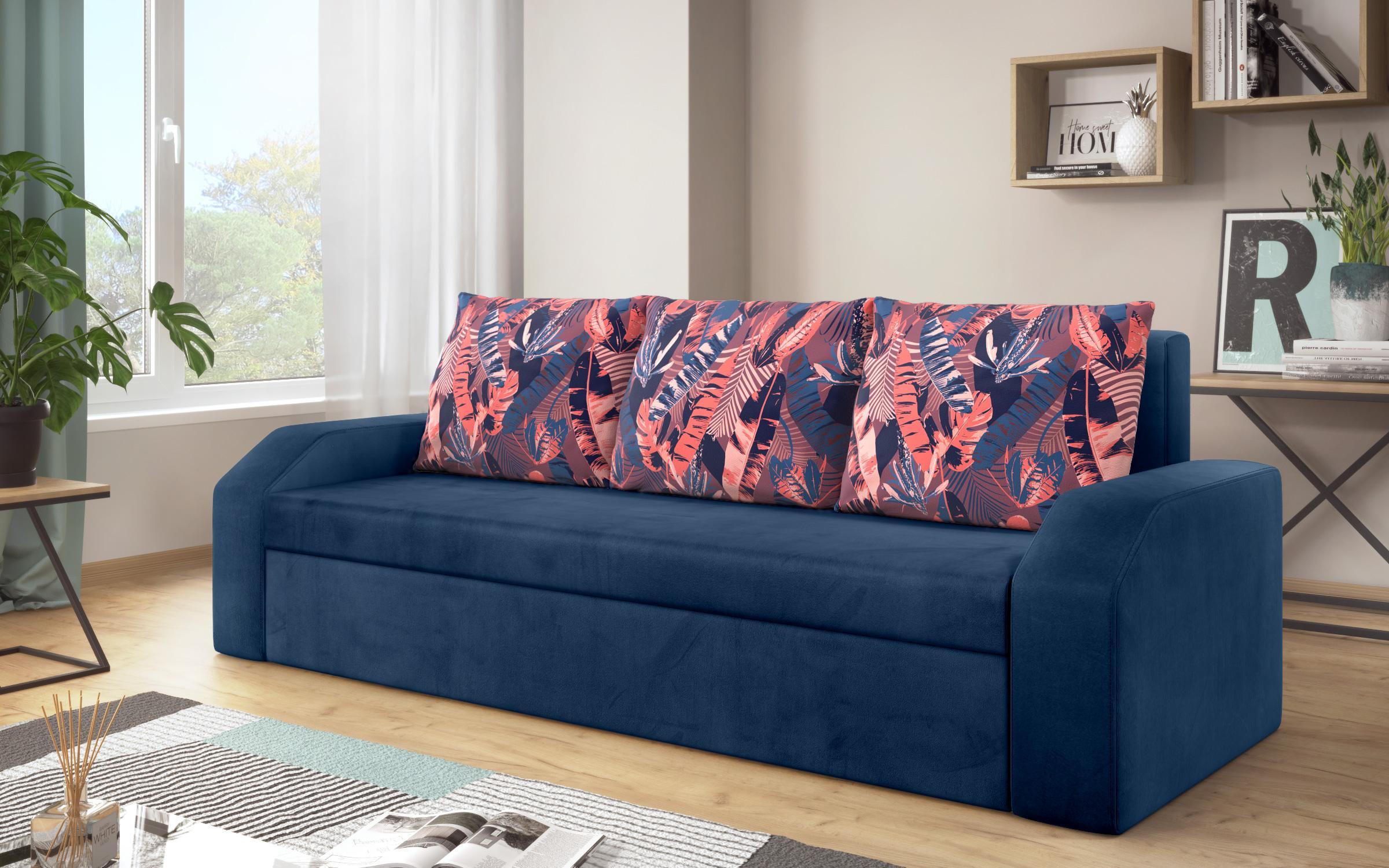 Καναπές - κρεβάτι Adison XS, μπλε  2