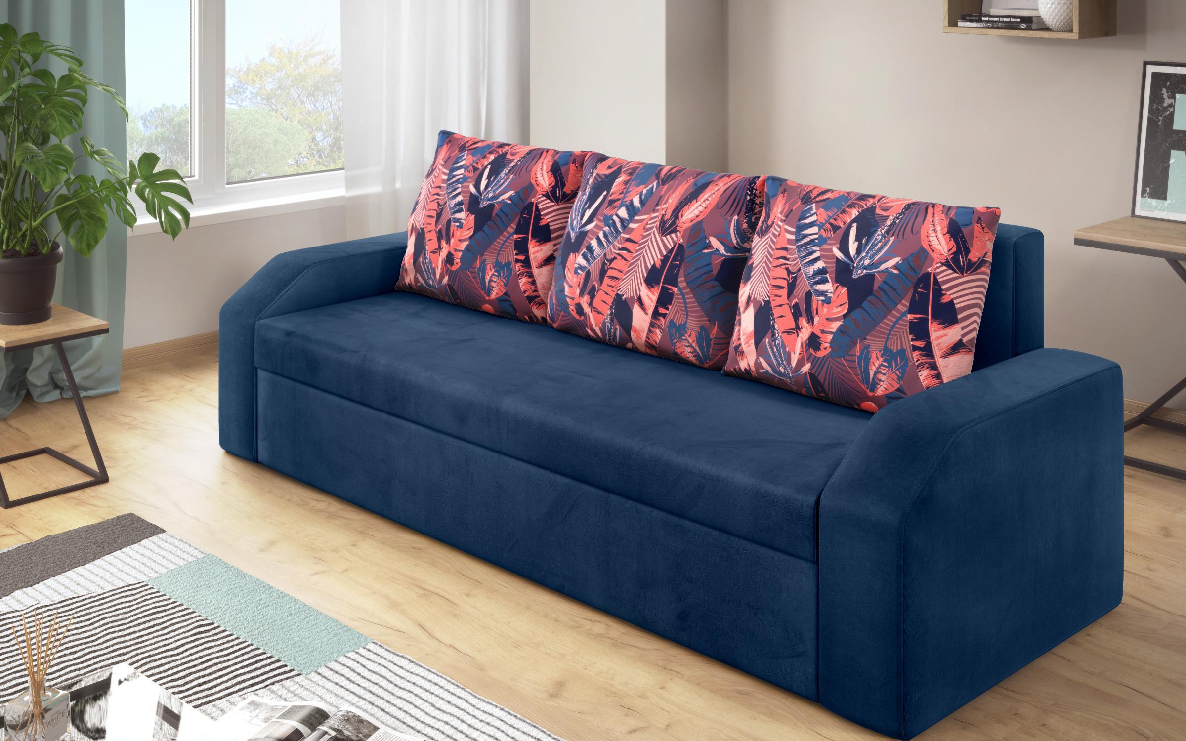 Καναπές - κρεβάτι Adison XS, μπλε  3