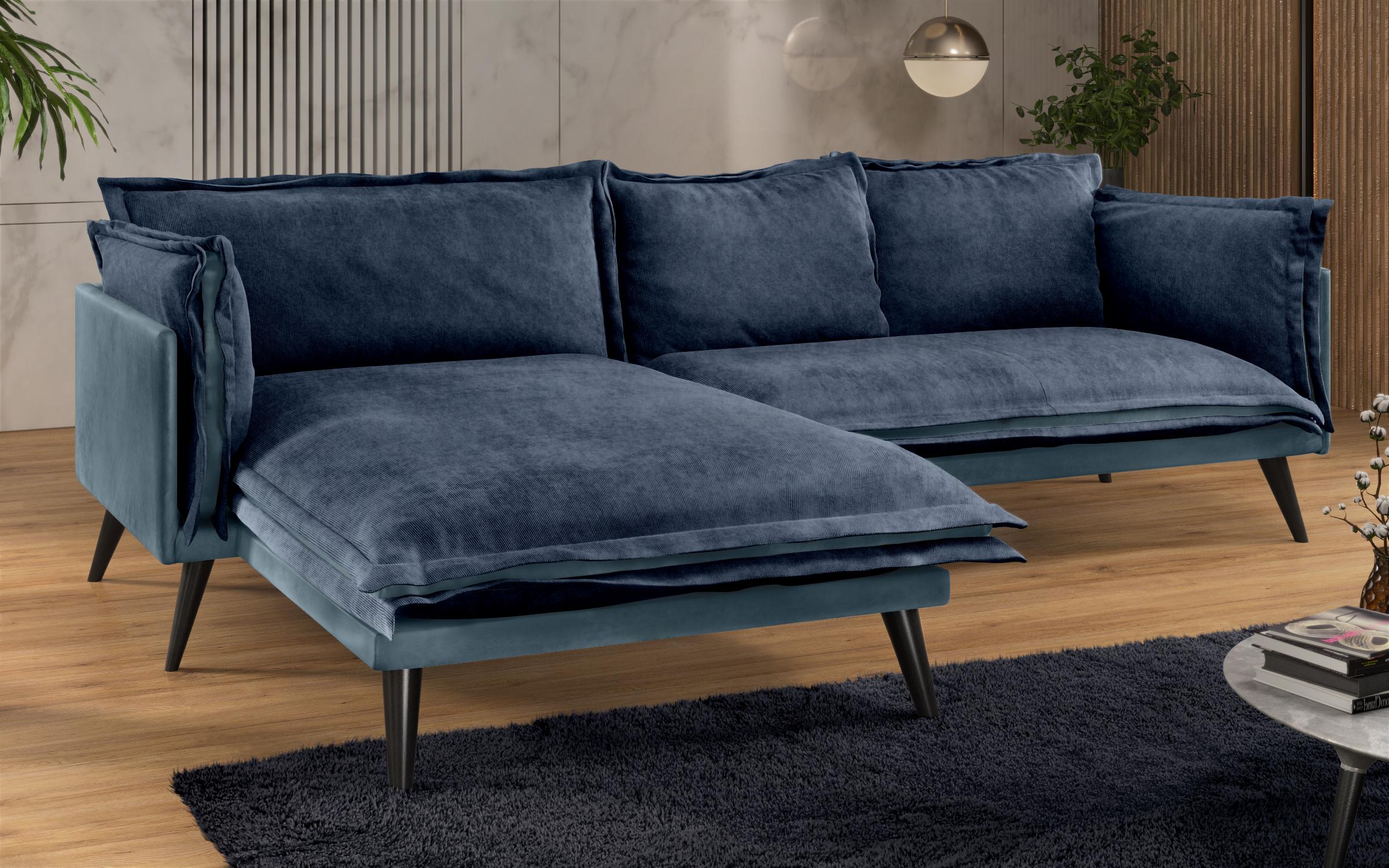 Γωνιακός καναπές Alberto, μπλε  5