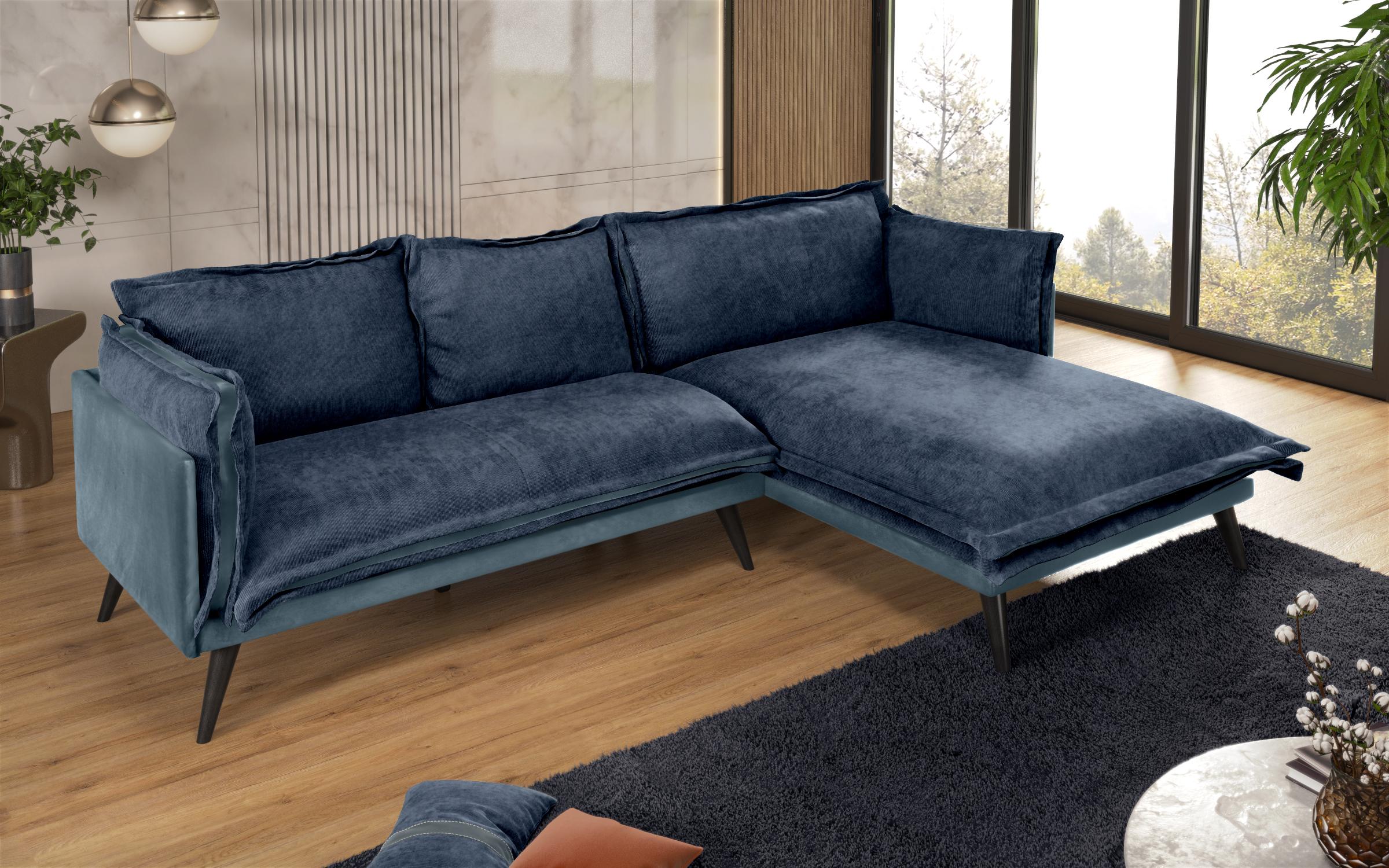 Γωνιακός καναπές Alberto, μπλε  5