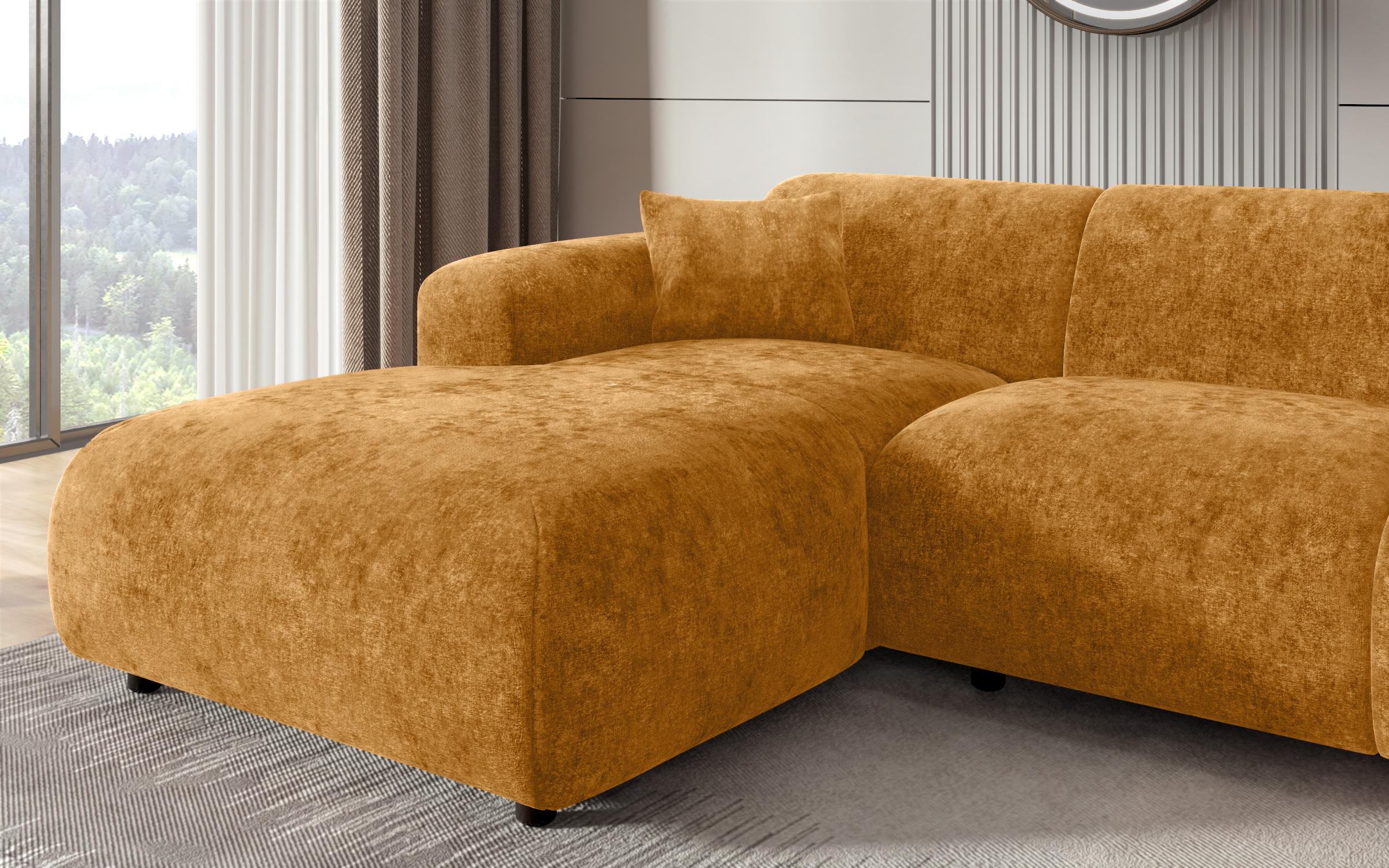 Γωνιακός καναπές Alegro, κίτρινο  8