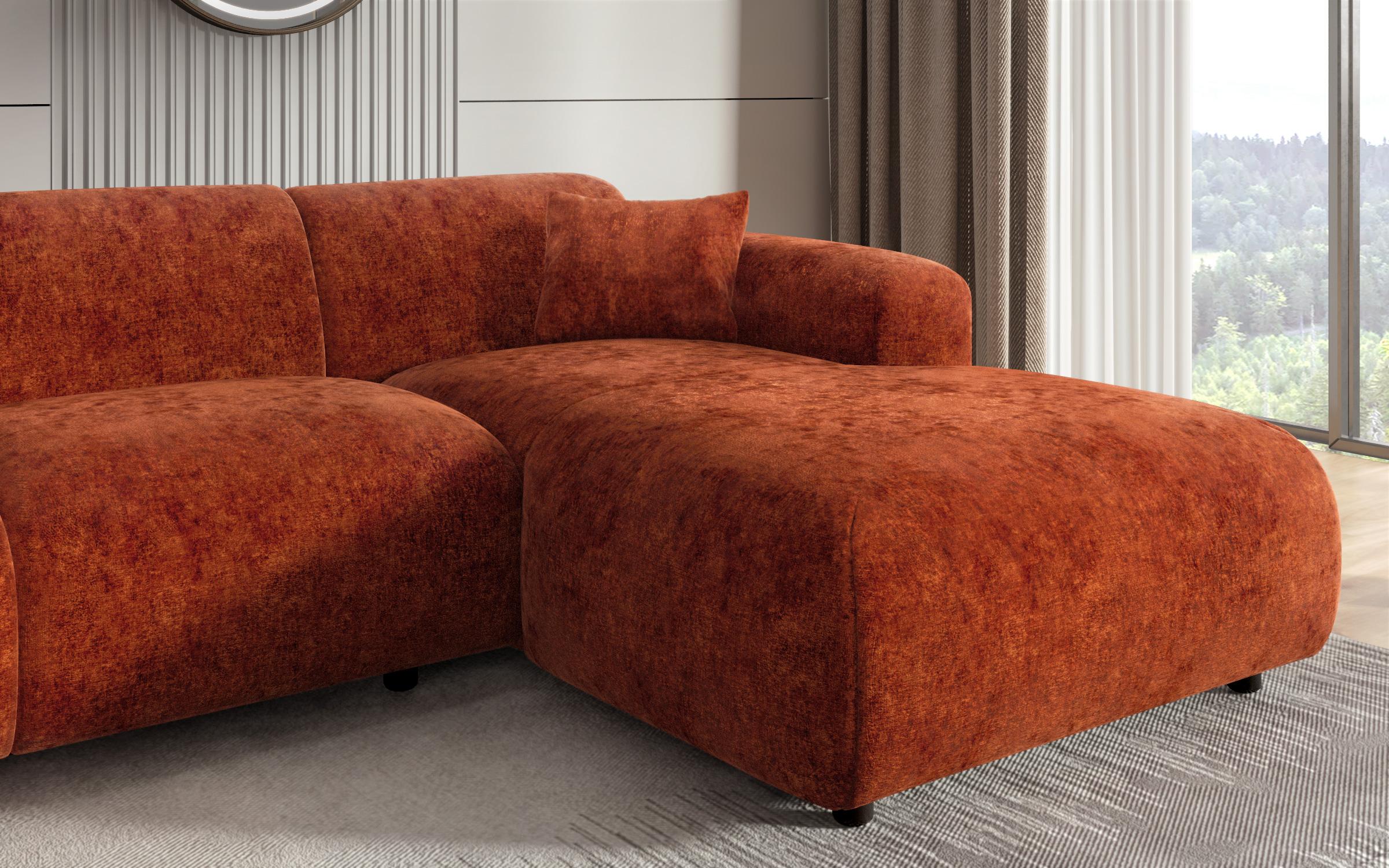 Γωνιακός καναπές Alegro, πορτοκαλί  2