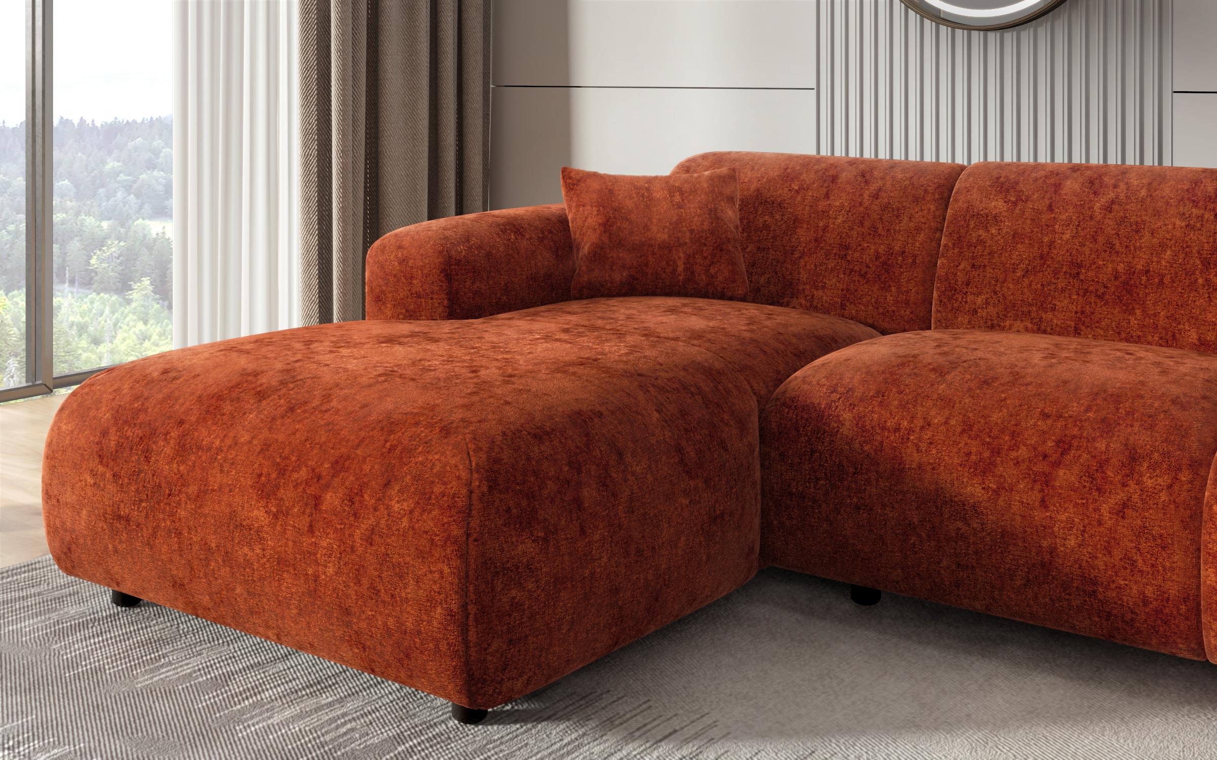 Γωνιακός καναπές Alegro, πορτοκαλί  7