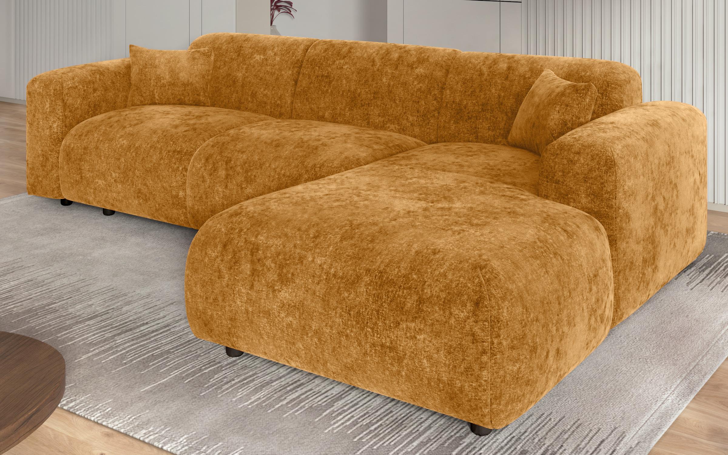 Γωνιακός καναπές Alegro, κίτρινο  3