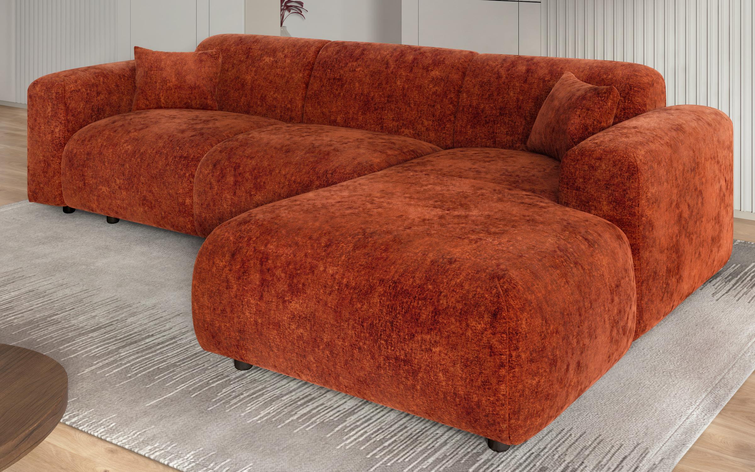 Γωνιακός καναπές Alegro, πορτοκαλί  4