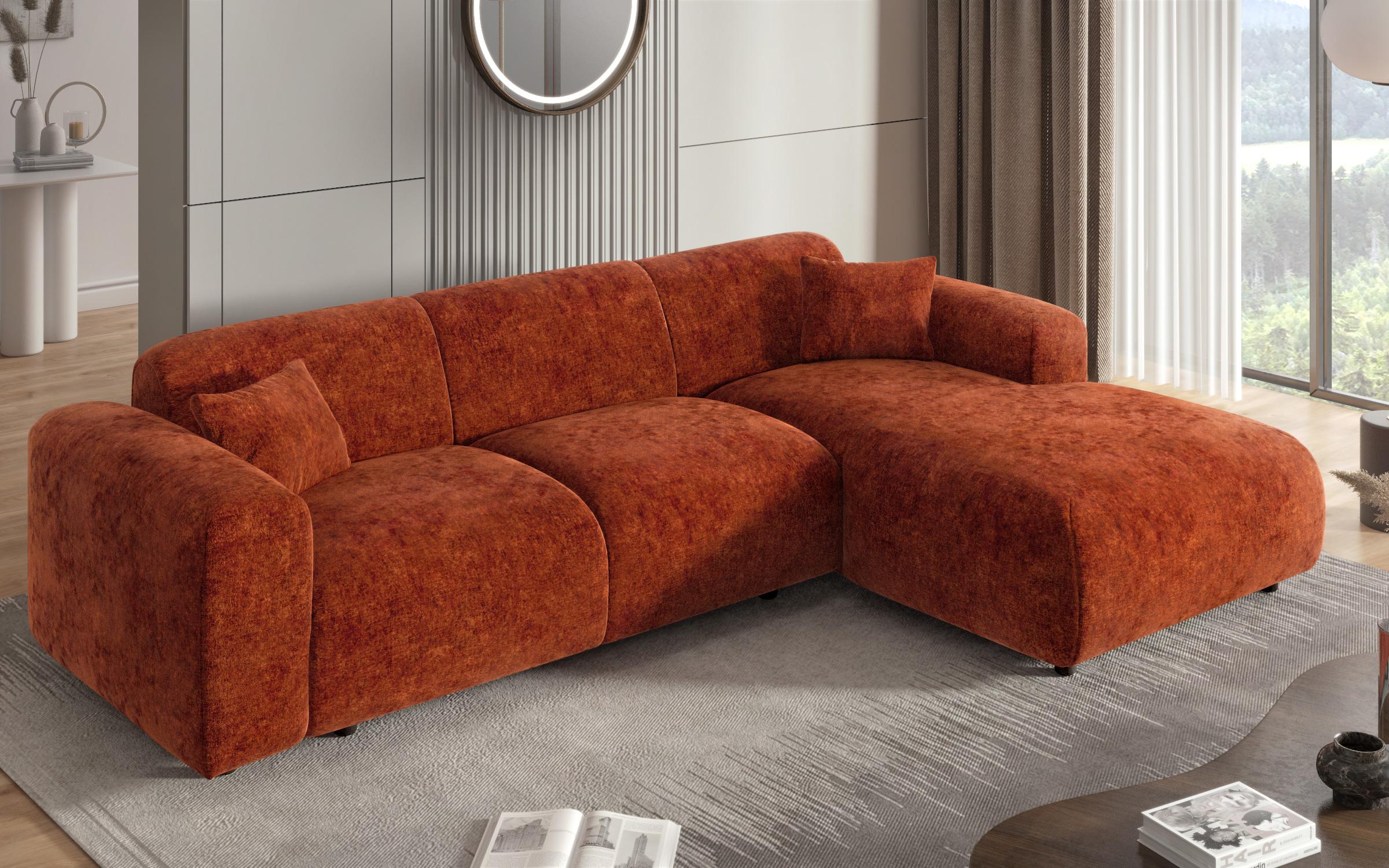 Γωνιακός καναπές Alegro, πορτοκαλί  6