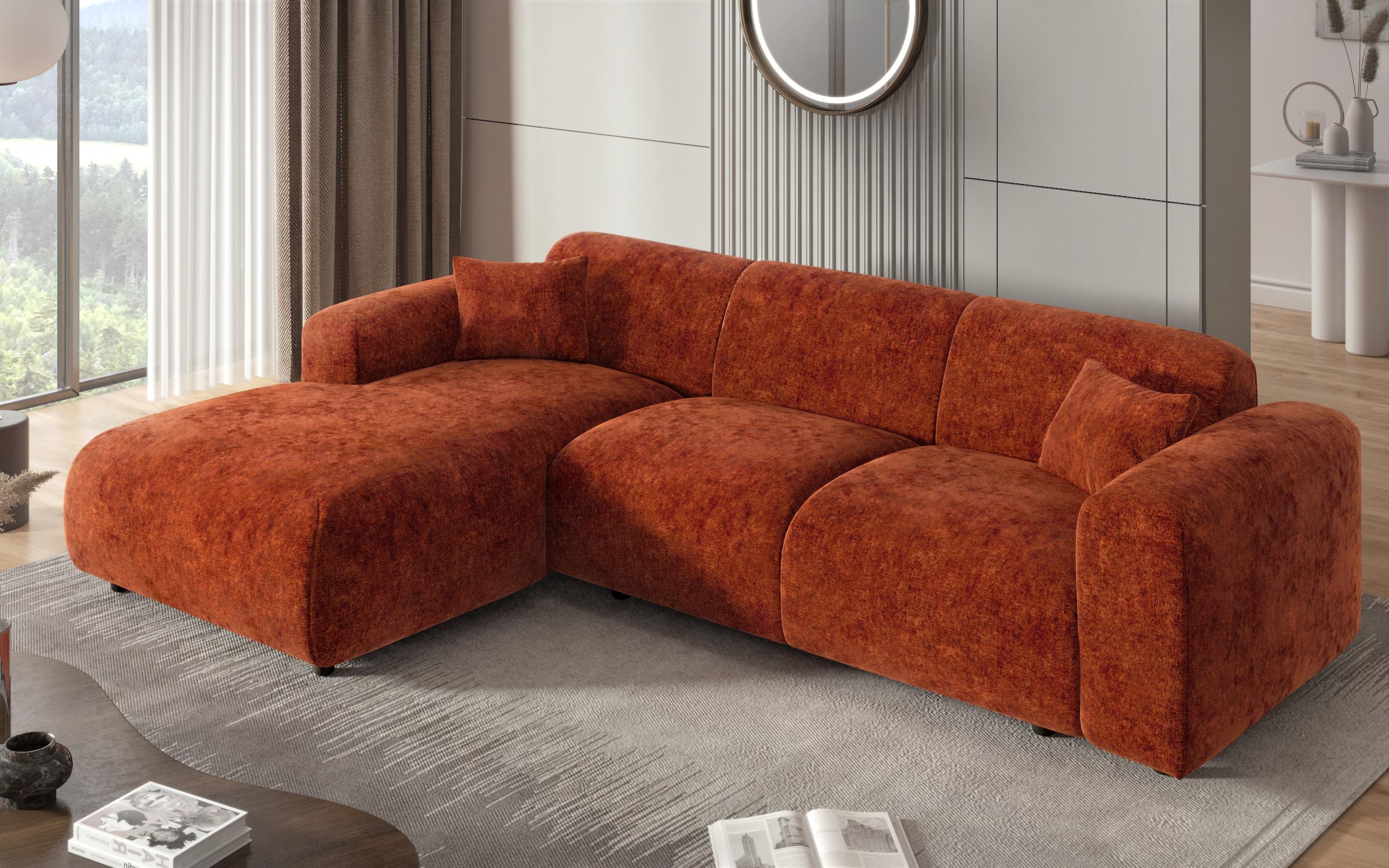 Γωνιακός καναπές Alegro, πορτοκαλί  5