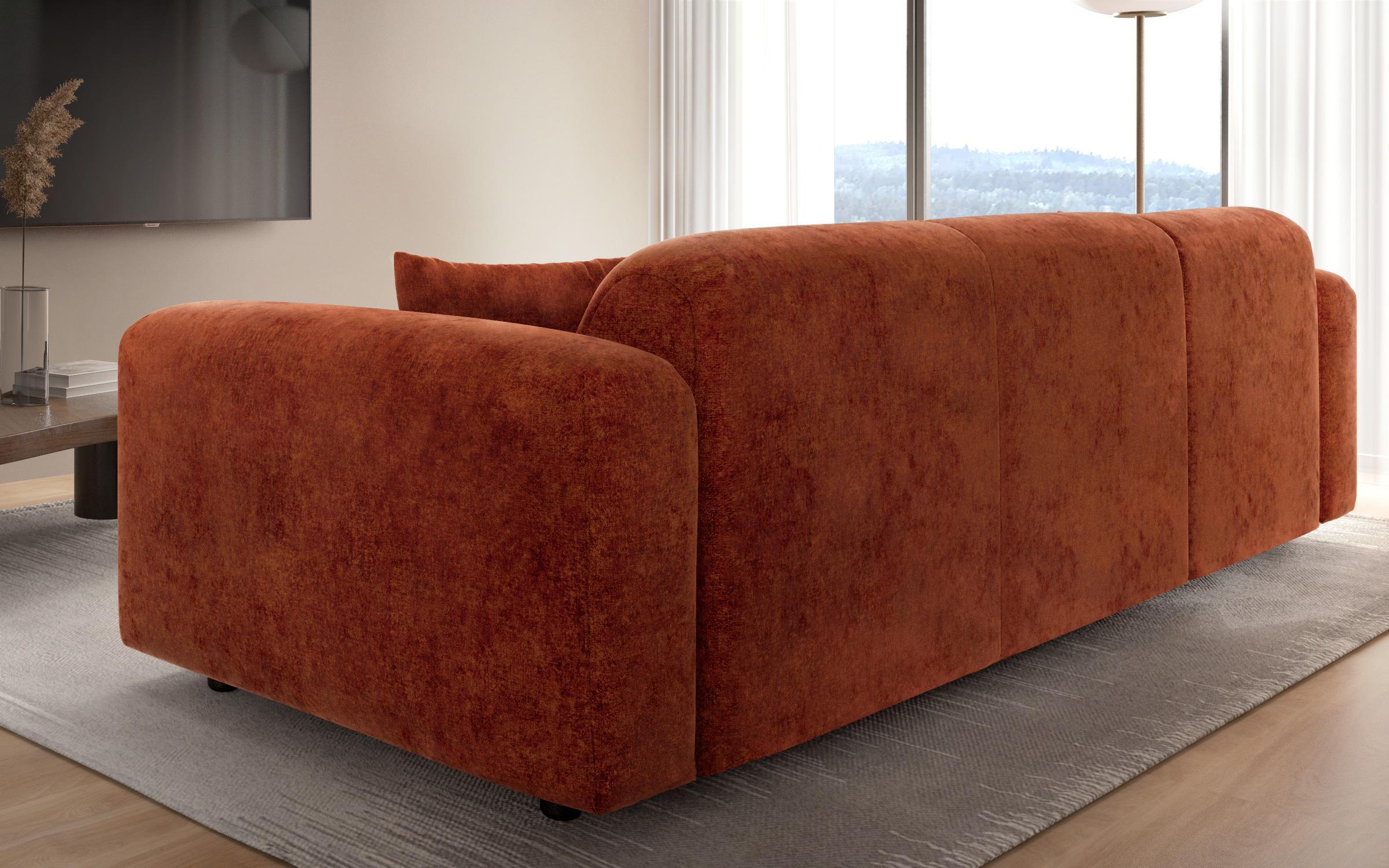 Γωνιακός καναπές Alegro, πορτοκαλί  8