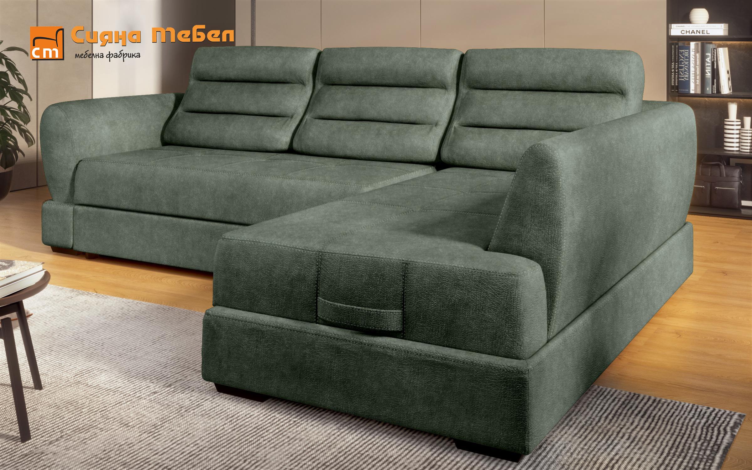Γωνιακός καναπές Kamino, πράσινο  5