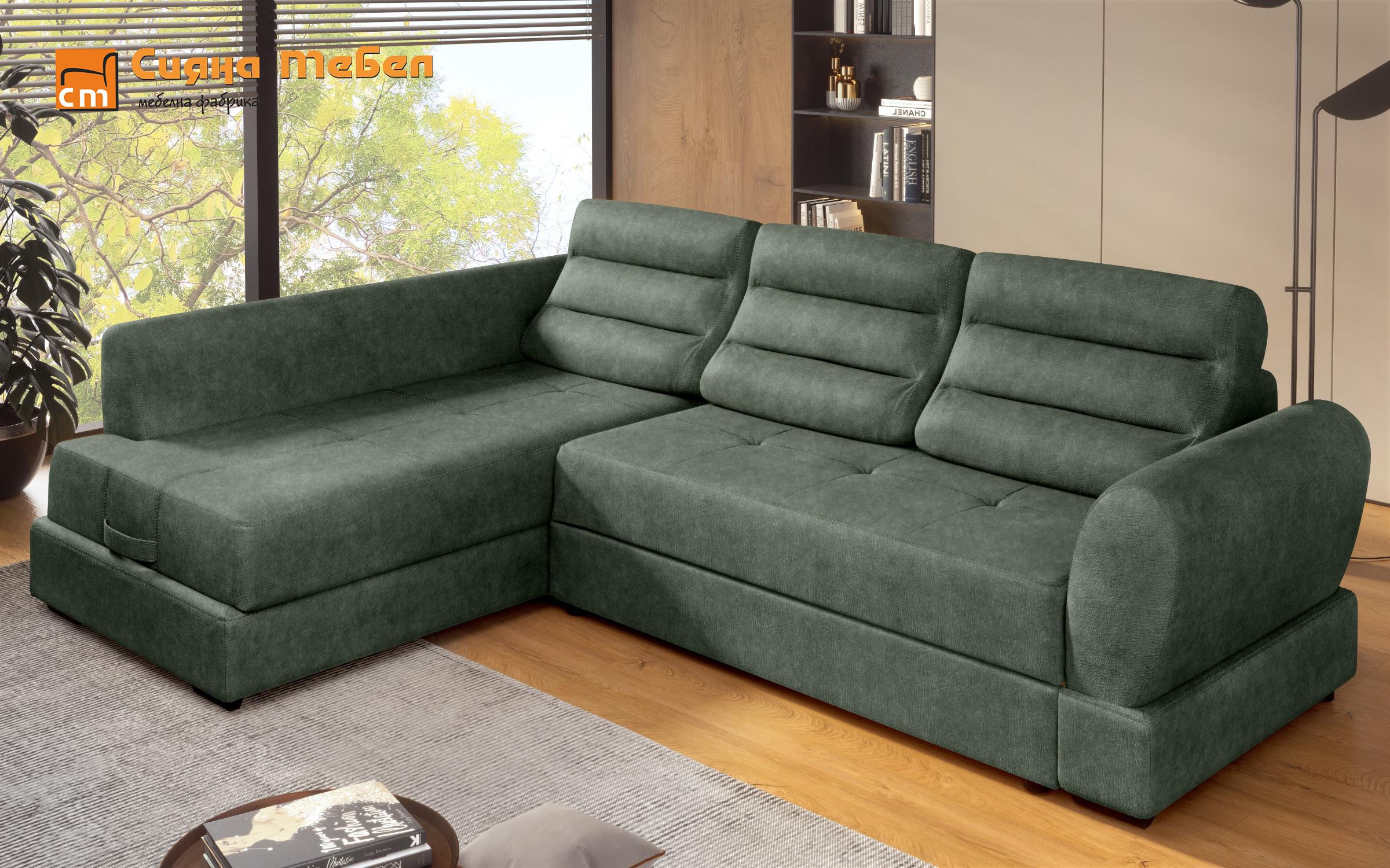 Γωνιακός καναπές Kamino, πράσινο  4